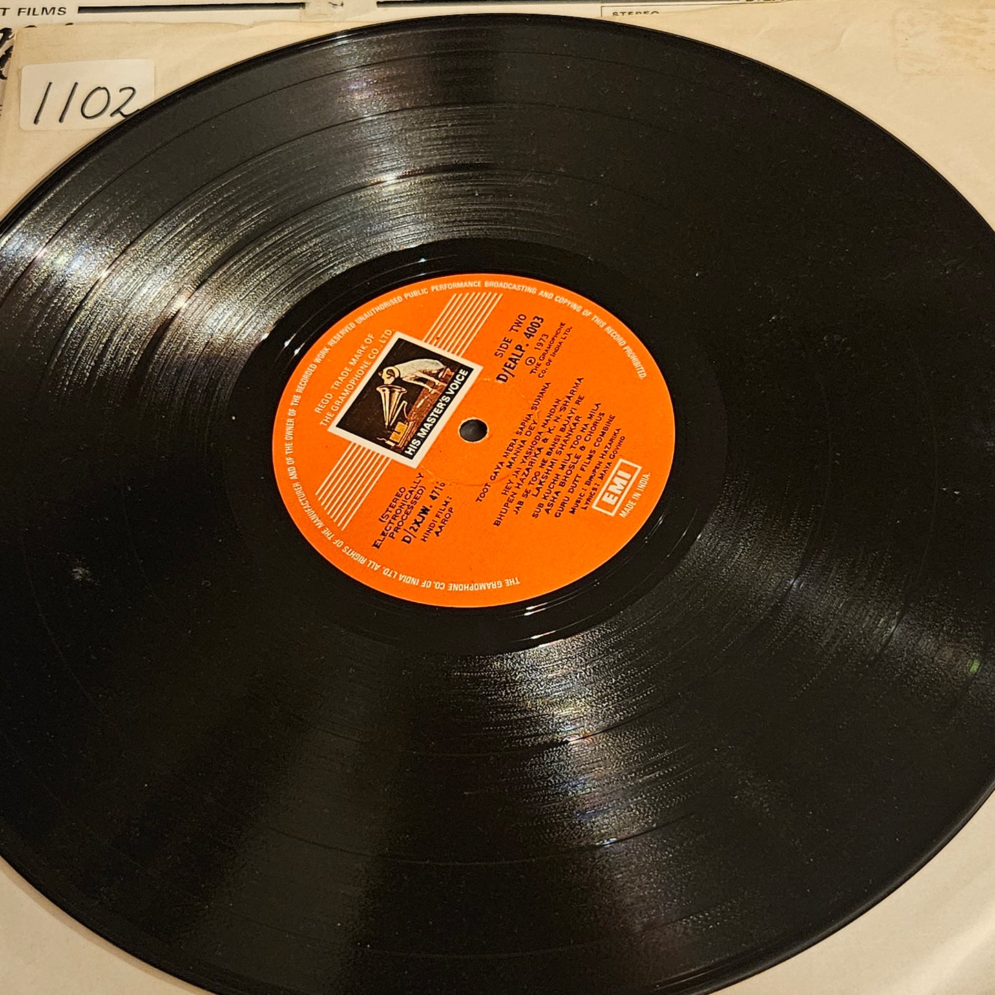 Aarop - Bhupen hazarika classic Stereo - in near mint Kishore Lata nainon me darpan hai hit song