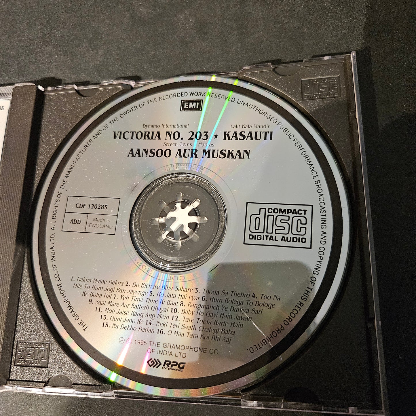 Victoria no 203 Kasauti aansoo aur muskaan Audio cd