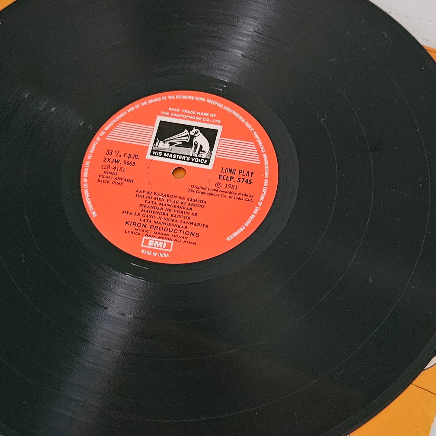 Anpadh - Madan Mohan classic in Near MInt Superhit songs