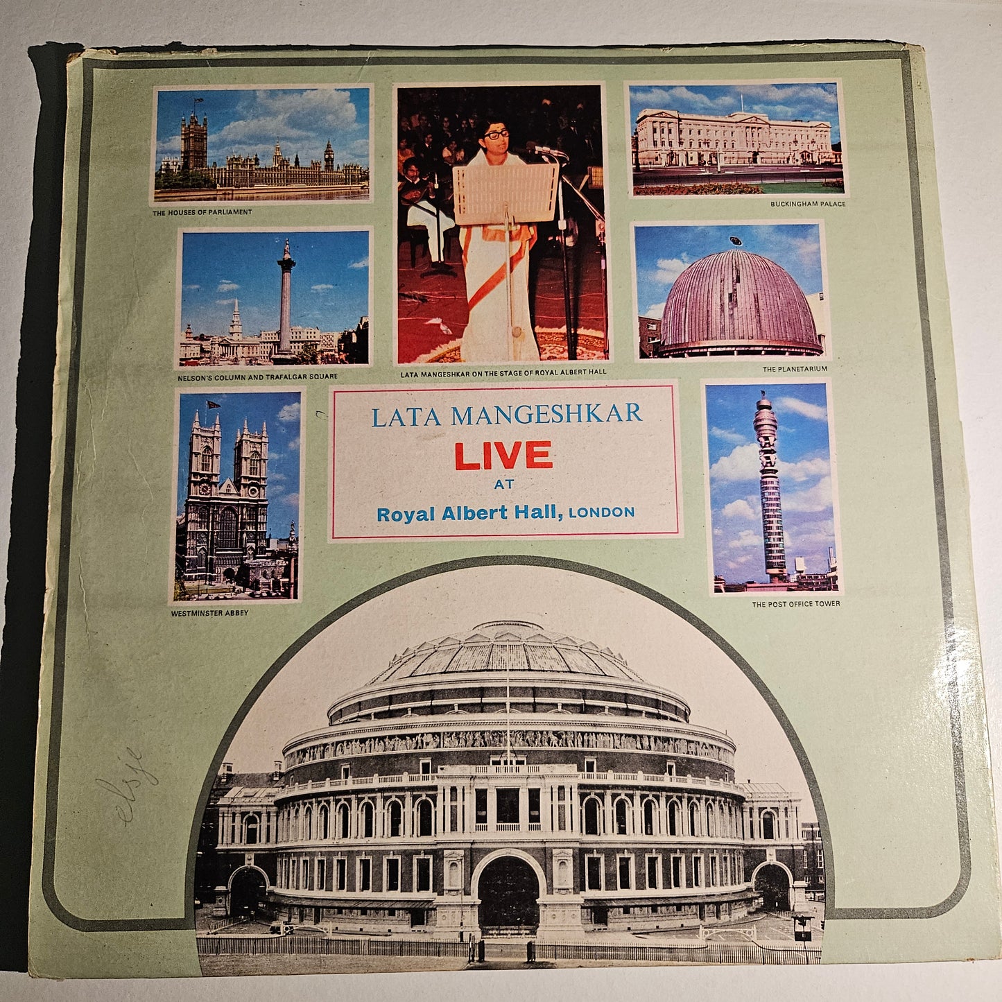 Lata Mangeshkar -1st edition Live at Royal Albert Hall 1974 2 LP set VG+ to Excellent
