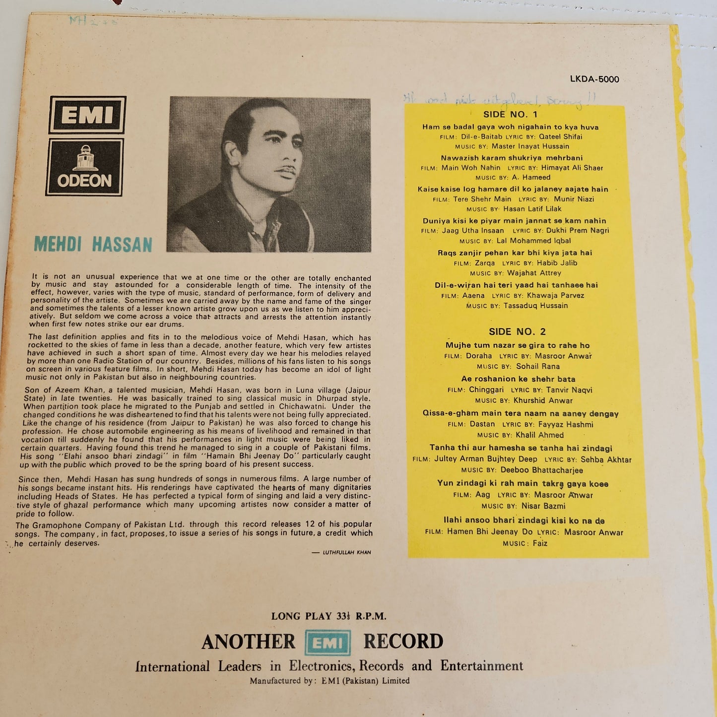 Mehdi hassan - Mehdi hassan - His best in excellent condition