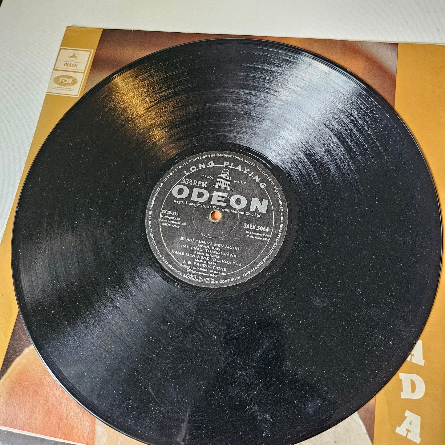 Do Badan- 1st odeon Ring Filmfare winner Superhit Ravi album in excellent to near mint
