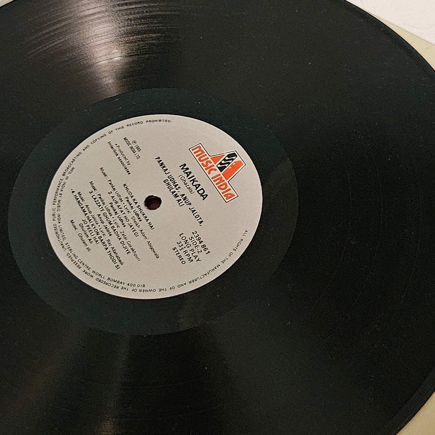 Maikada - Ghazals - Pankaj Udhas, Ghulam Ali, Anup Jalota in excellent to Near Mint condition