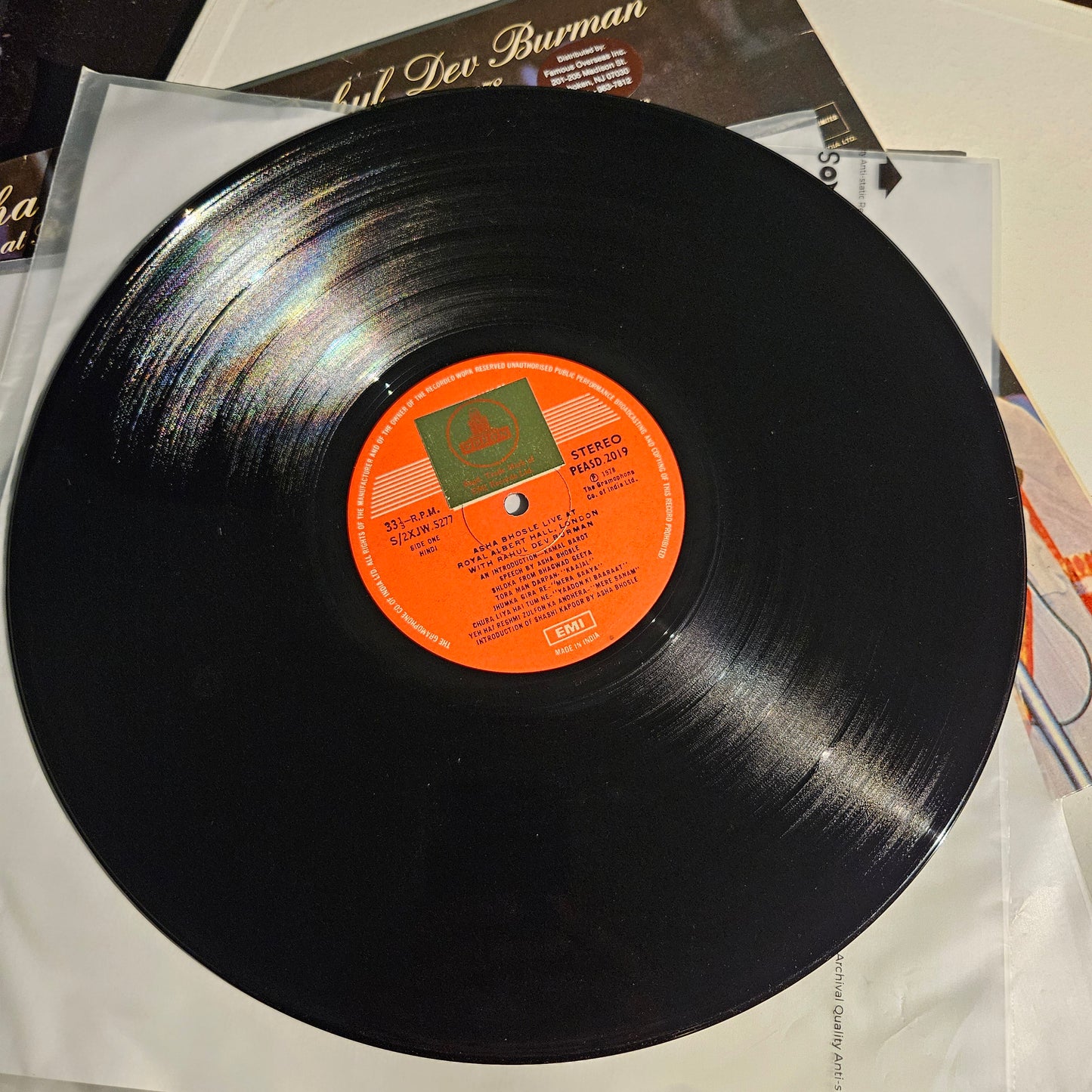 R D Burman & Asha Bhsole Live at Royal Albert Hall 2 LP set near mint Pristine