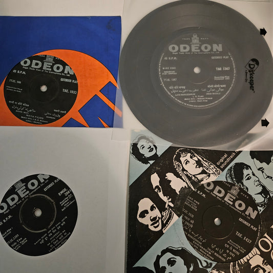 4 great classic original soundtrack songs 1. Anand 2.Anupama 3.Bambai ka Babu 4. dekh Kabira roya Eps  in excellent to near mint