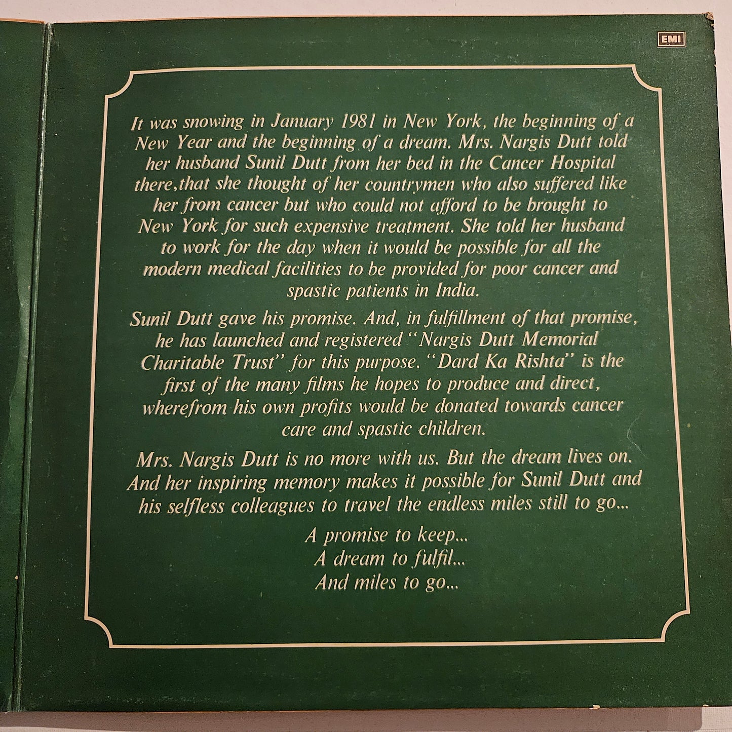 Dard Ka Rishta by R D Burman Blockbuster excellent Gatefold