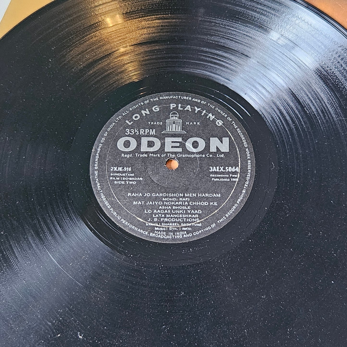 Do Badan- 1st odeon Ring Filmfare winner Superhit Ravi album in excellent to near mint
