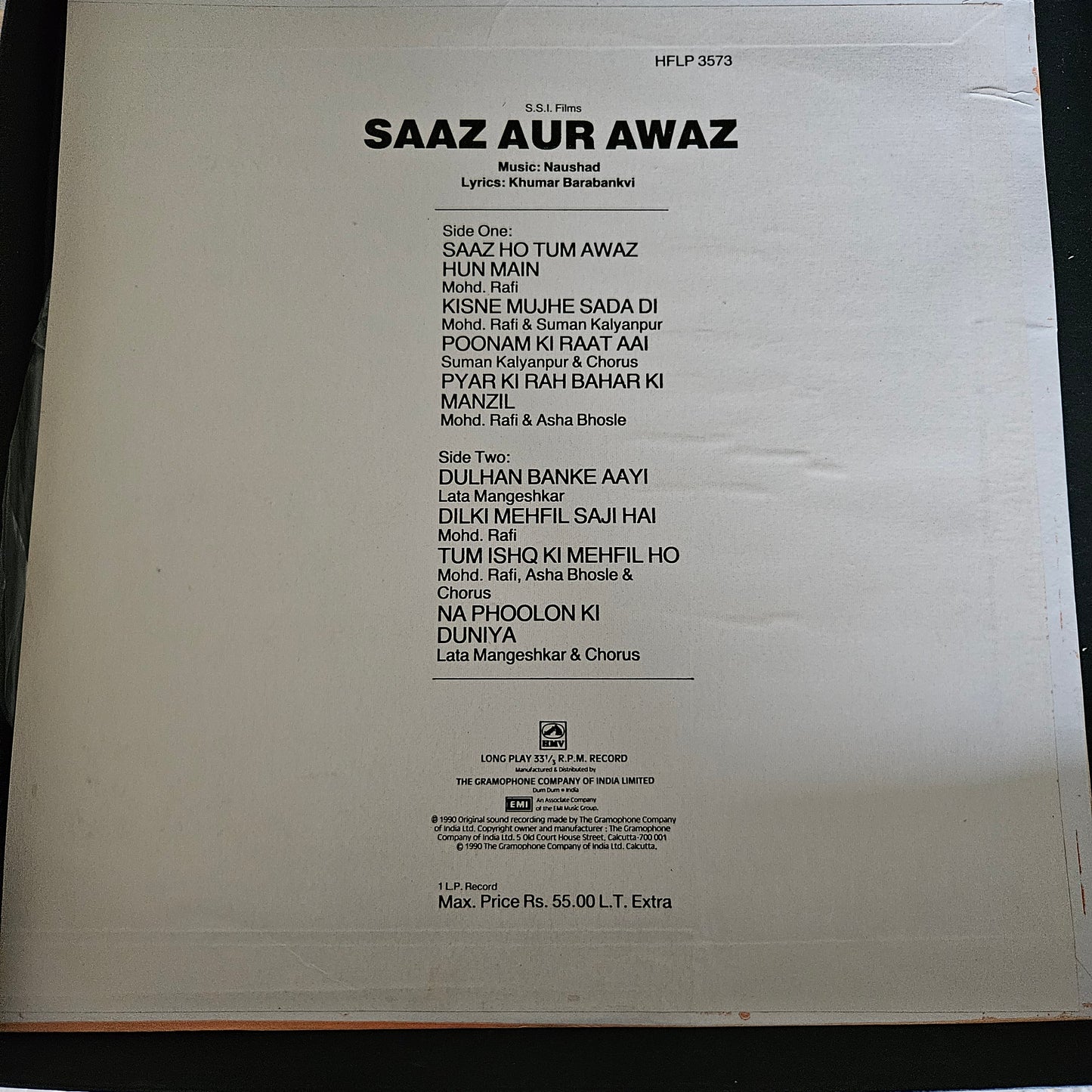 Saaz Aur Awaz - naushad Classical - Superhit in Near Mint