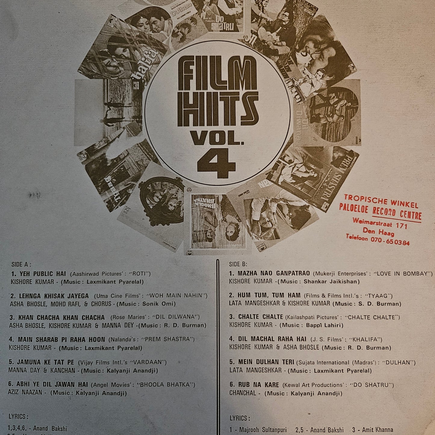 Film Hits vol4 - Polydor in near mint - Rare collection