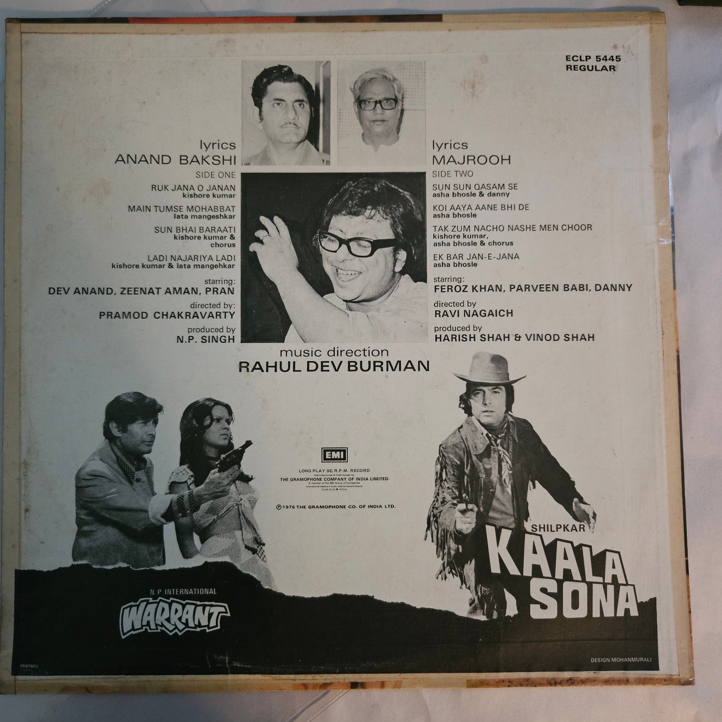 Warrant and Kaala Sona - R D Burman blockbuster in excellent