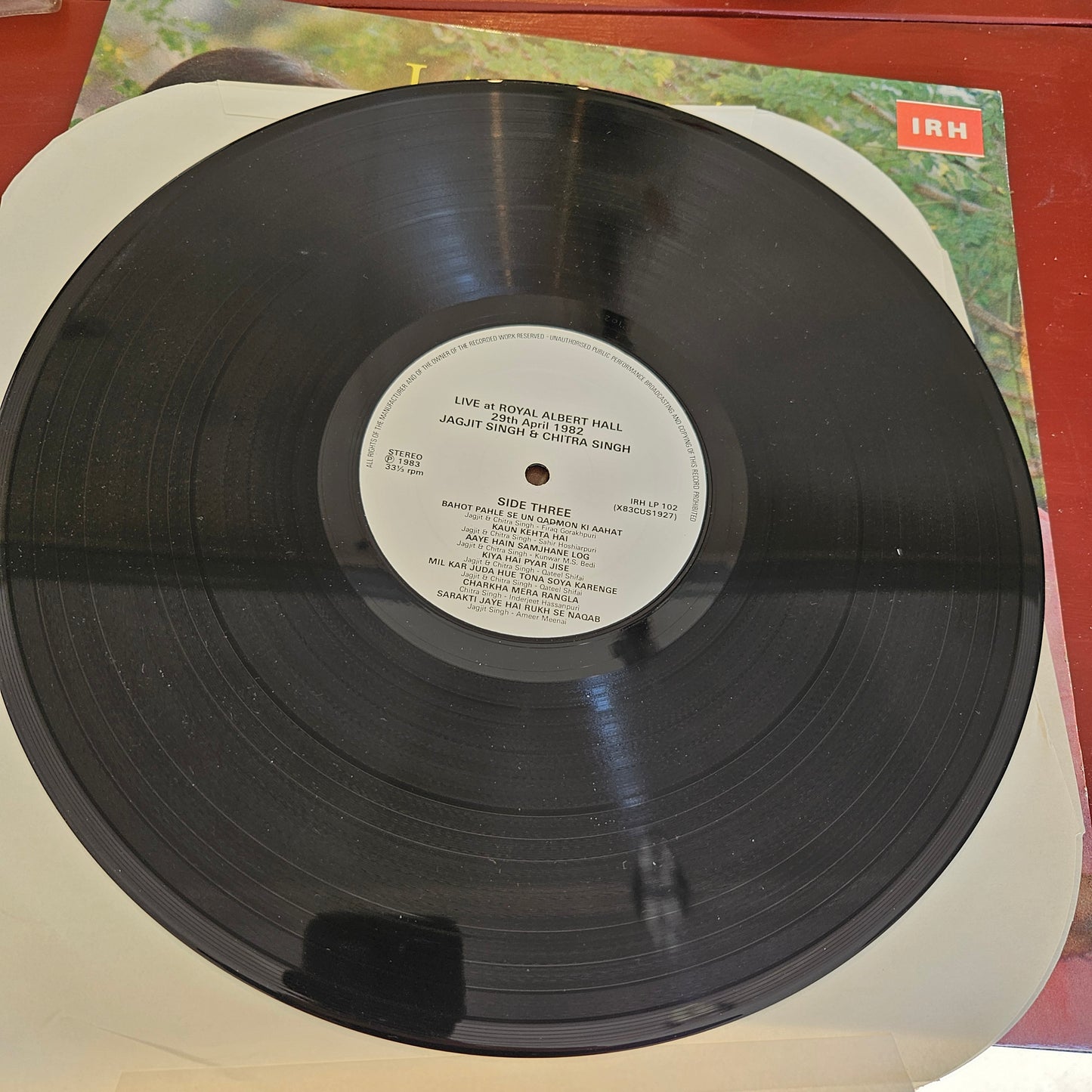 2 LP Set Jagjit Singh and Chitra Singh Live at Royal Albert Hall London April 1982 in  VG+