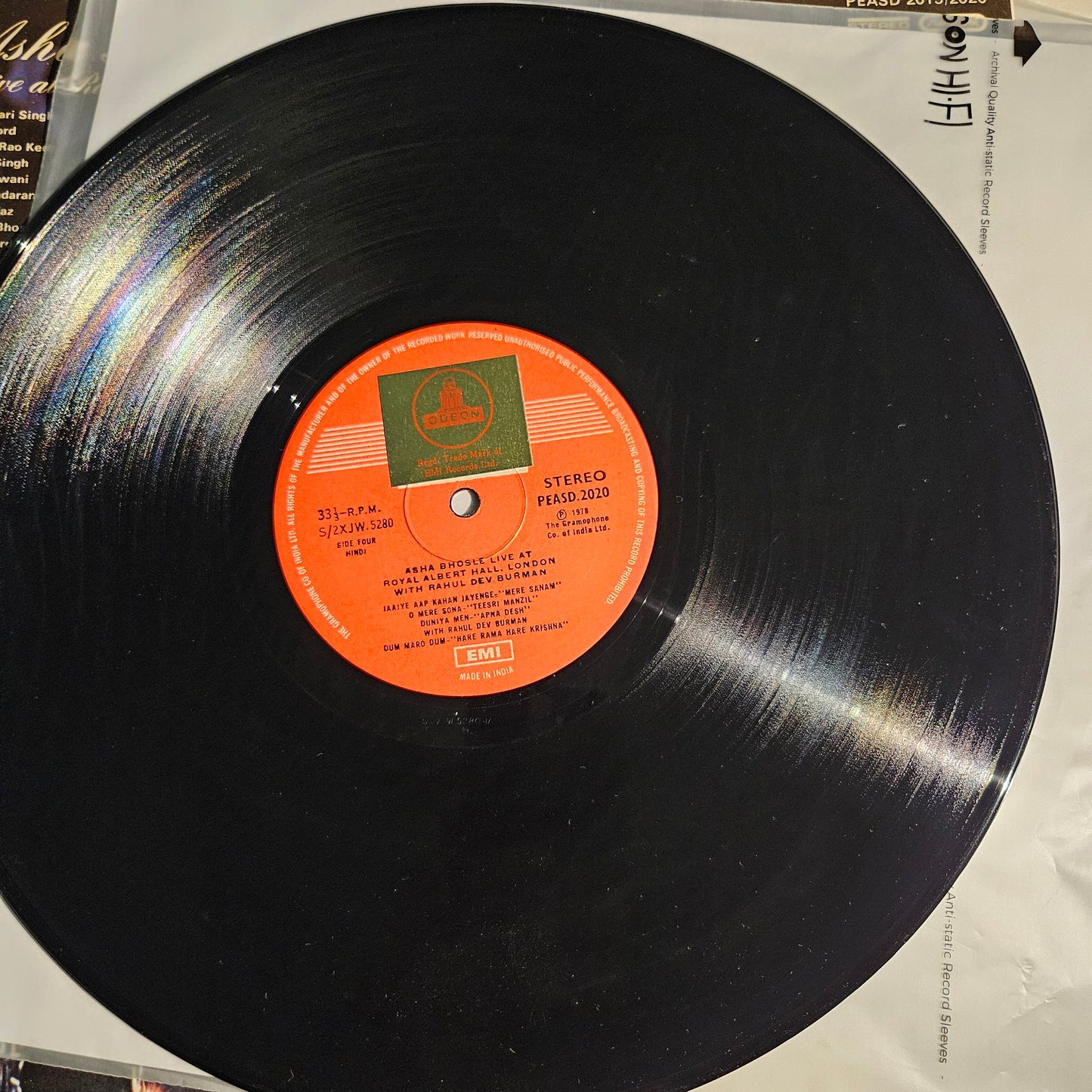R D Burman & Asha Bhsole Live at Royal Albert Hall 2 LP set near mint Pristine