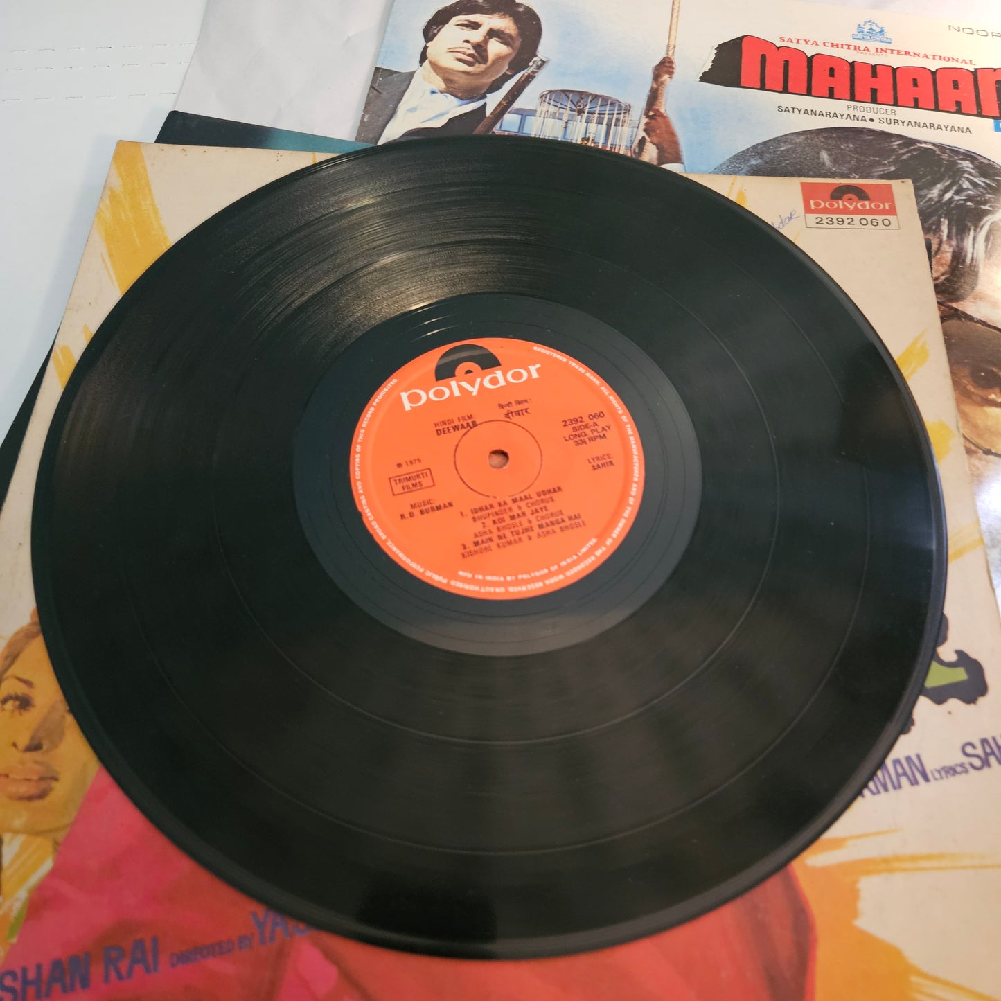 4 Superhit LPs package including rare Deewar Full songs edition, Amitabh and R D Burman and in excellent