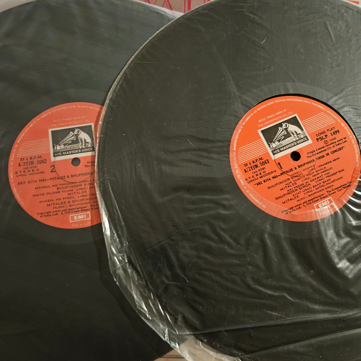 Bhupinder Singh and Mitalee Arz Kiya Hai - In Stereo 2 LP set in near mint condition like unplayed.