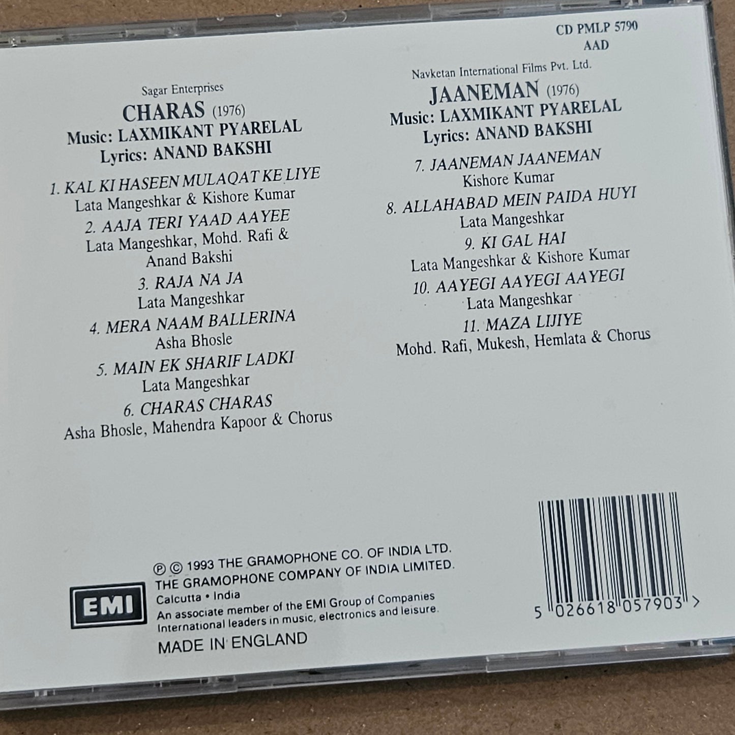 Charas Jaameman Audio CD 1st edition made in UK Near mint