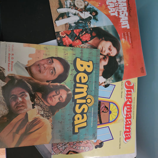 BEMISAL, Jurmaana and Barsaat ki Ek Raat - R. D. Burman and Amitabh records in near mint - Gatefold edition