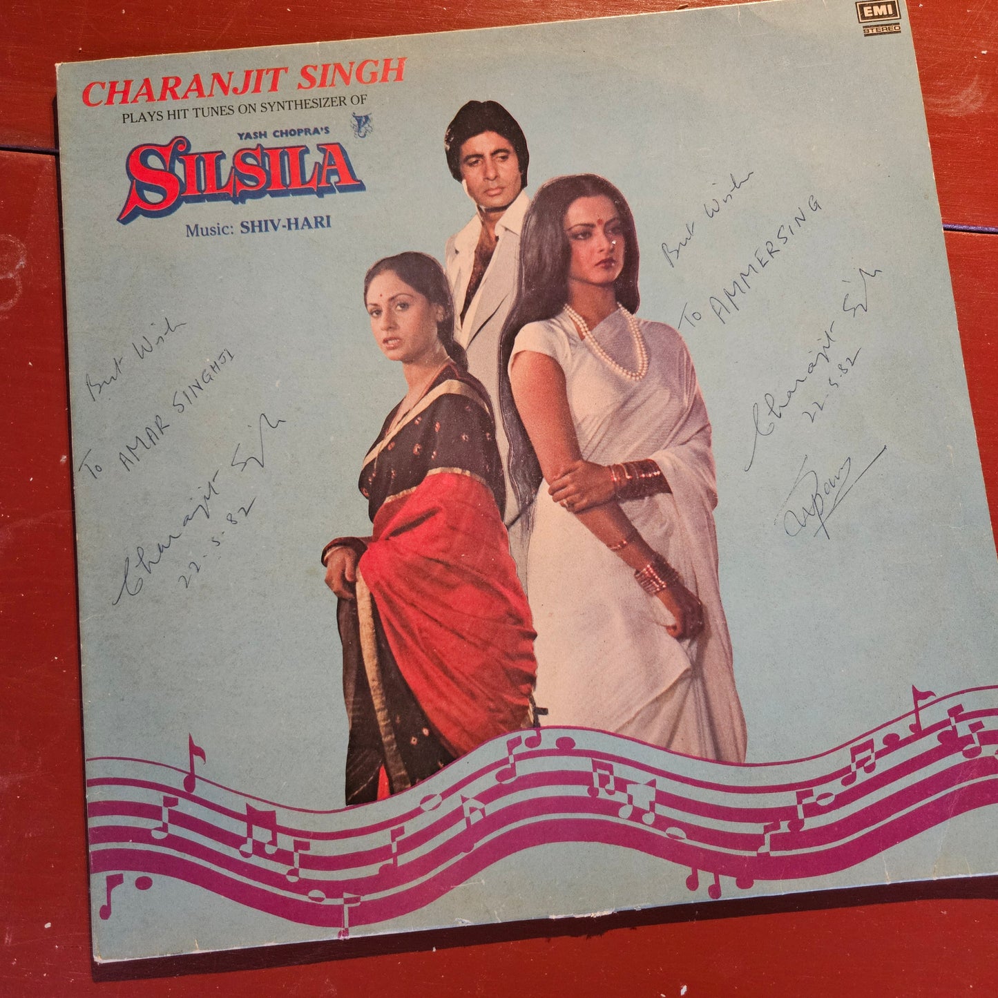 Silsila Instrumental by Charanjit Singh- Shiv Hari Near Mint autographed by Charanjit Singh