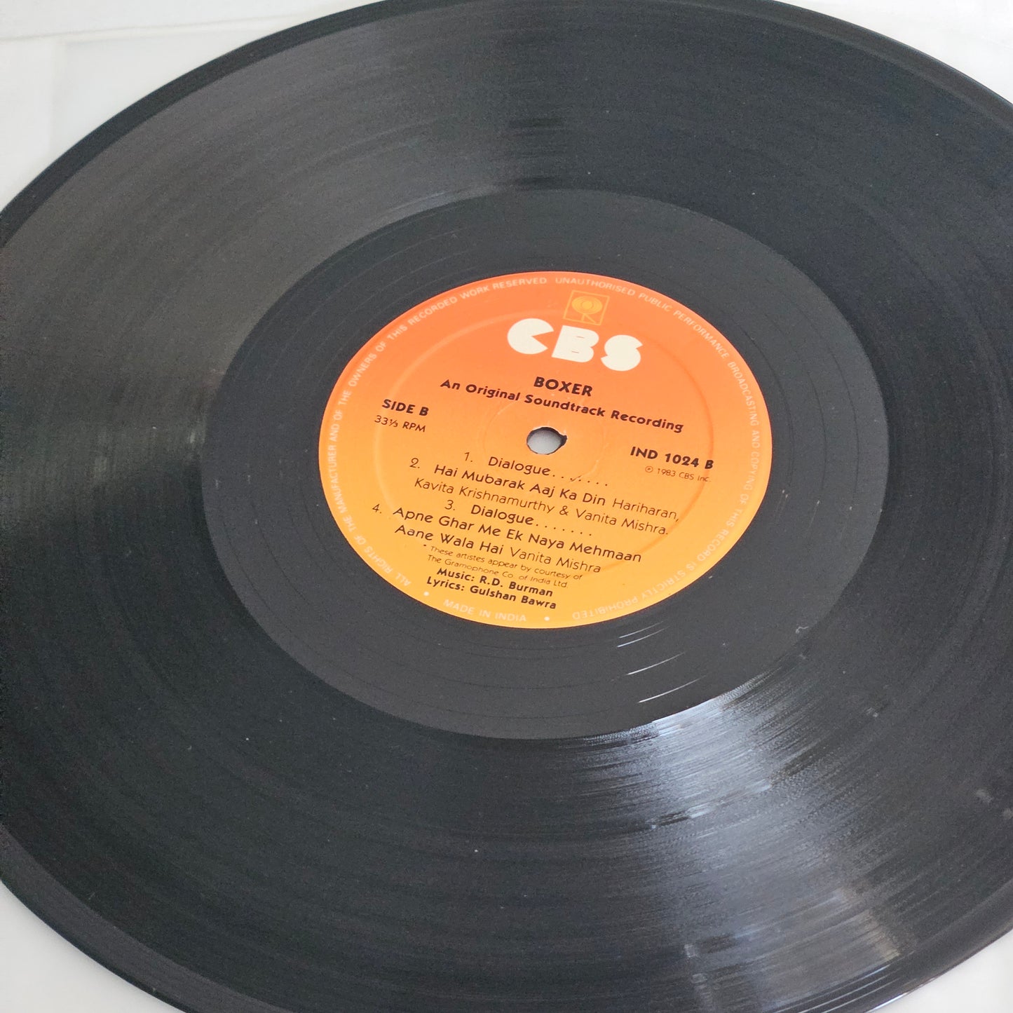 BOXER - R. D. Burman Record in near mint condition Pristine