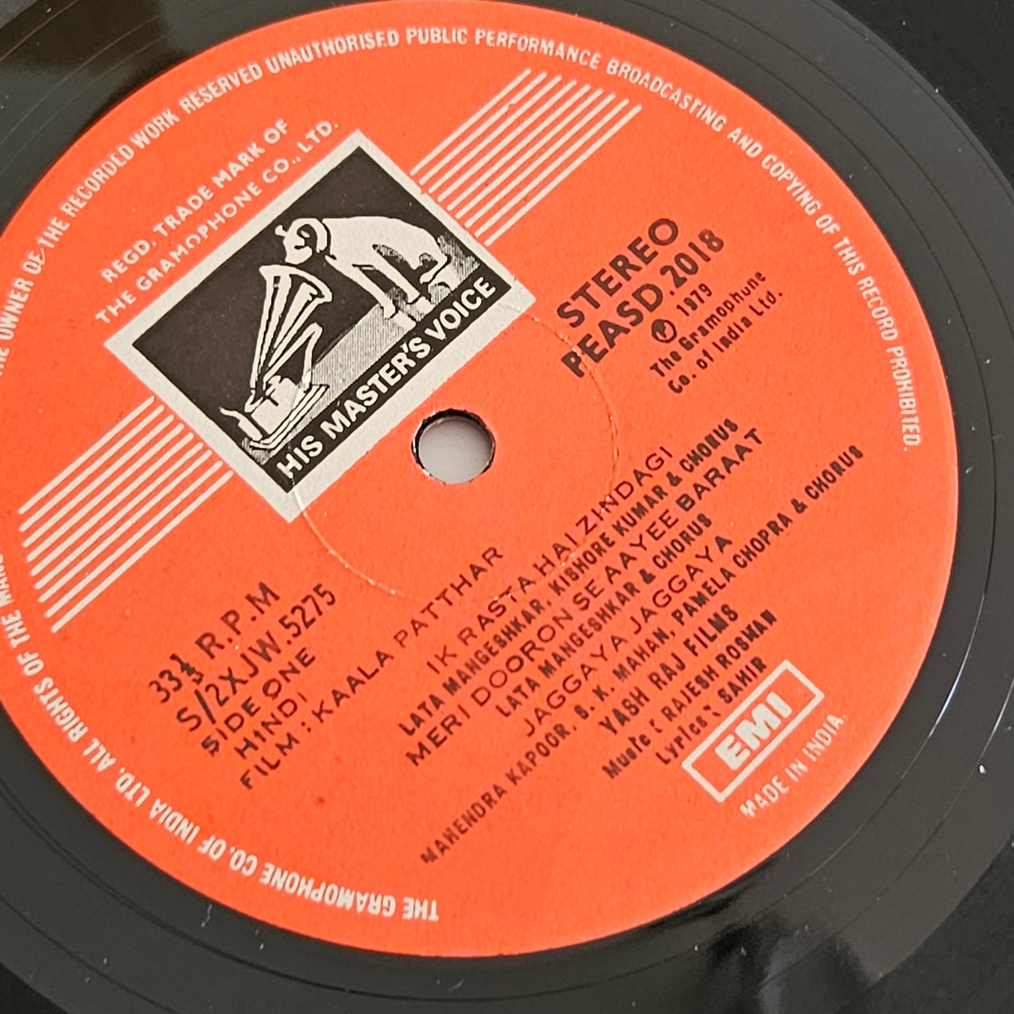 Kaala Patthar - Music by Rajesh Roshan Supreme stereo Gatefold edition in mear mint condition