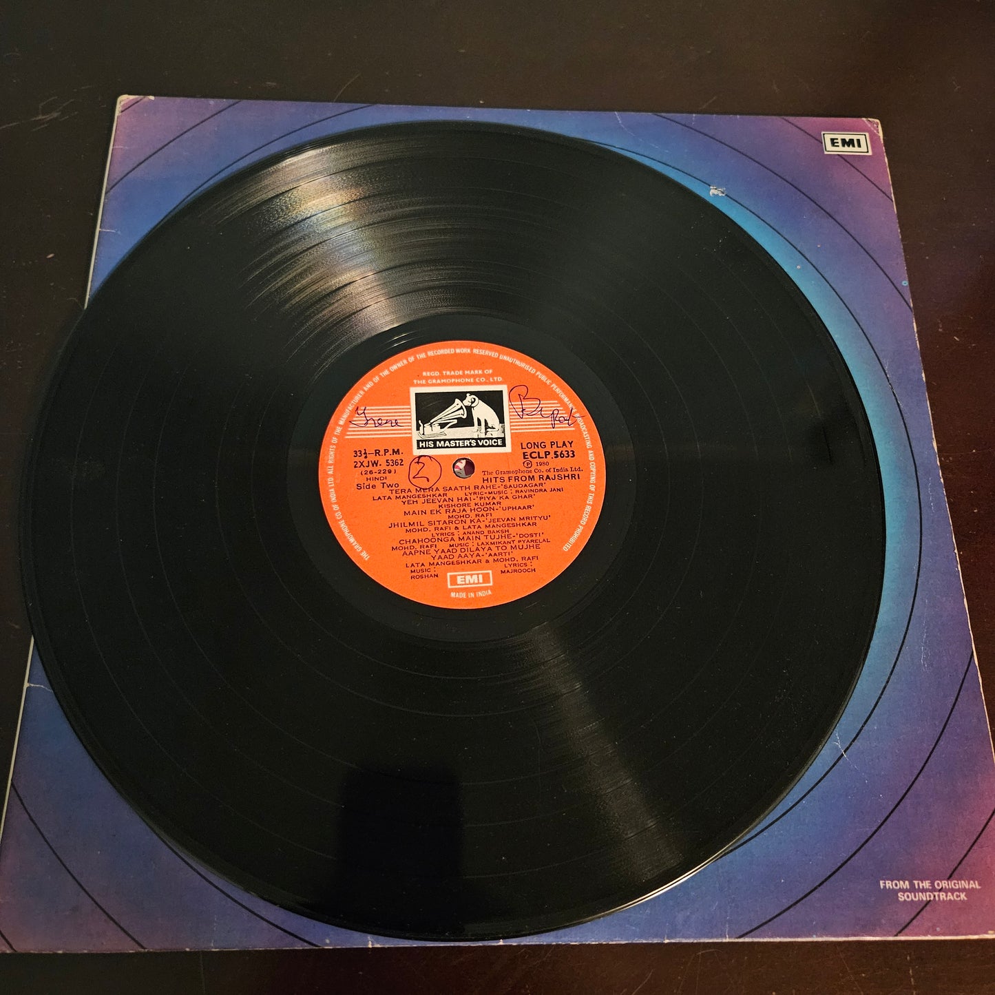 Various Hits From Rajshri in Gatefold vg+ condition ECLP5633 - Superb collection of songs