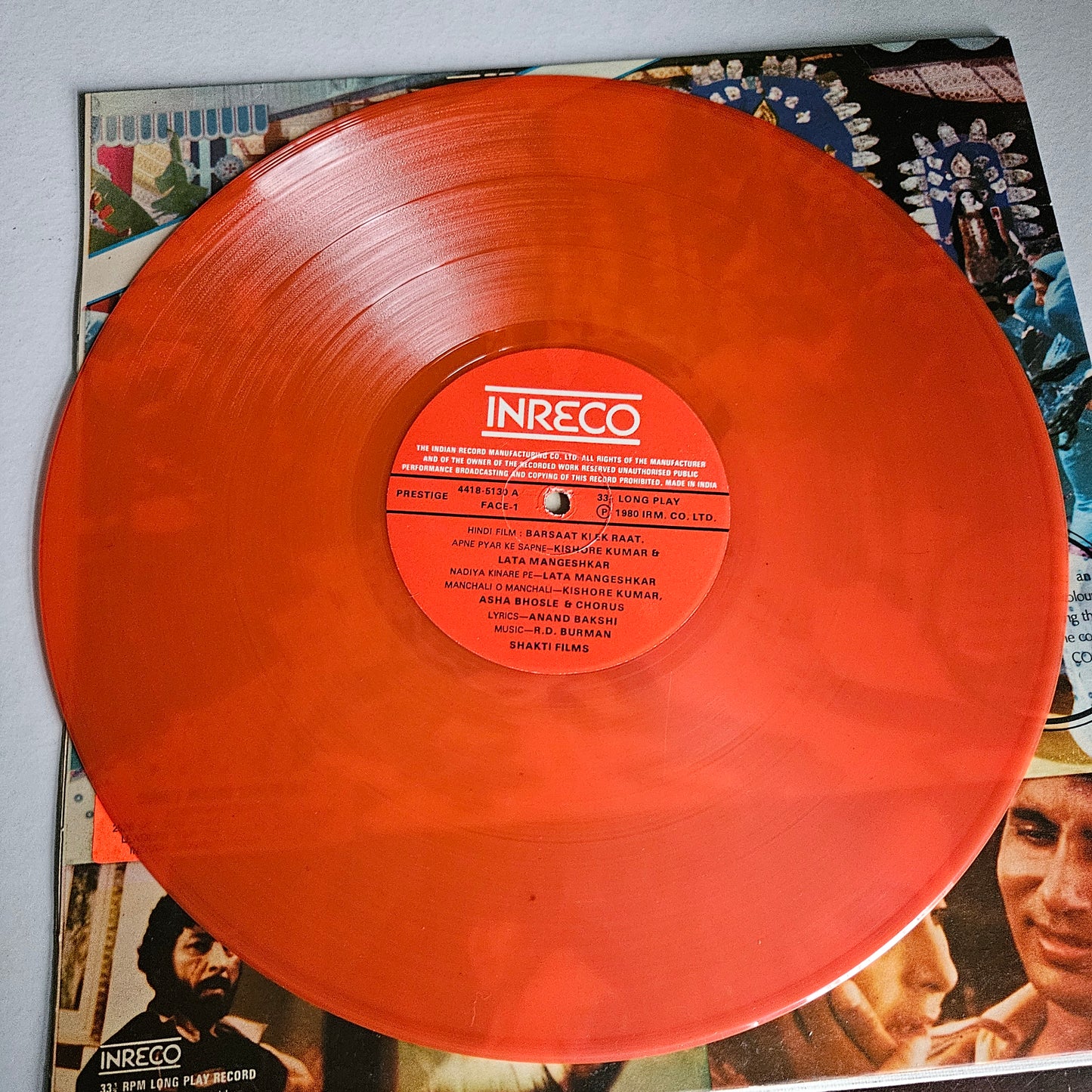 Barsaat ki ek raat Colored Vinyl - R D Burman Blockbuster in gatefold Near Mint Collectible
