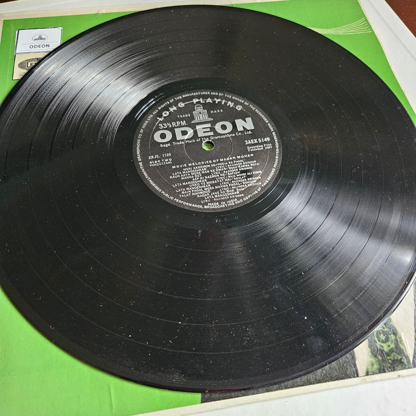 Madan Mohan - Movie melodies of Madan Mohan" 1st Odeon Ring in near mint