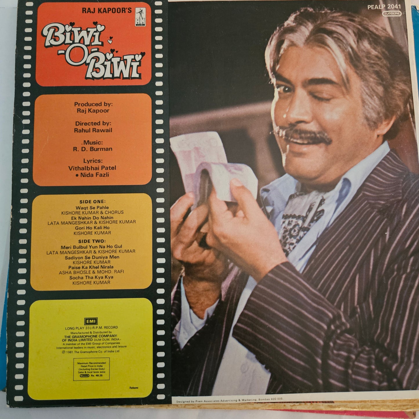 3 LPs package R D Burman and Randhir Kapoor in Excellent