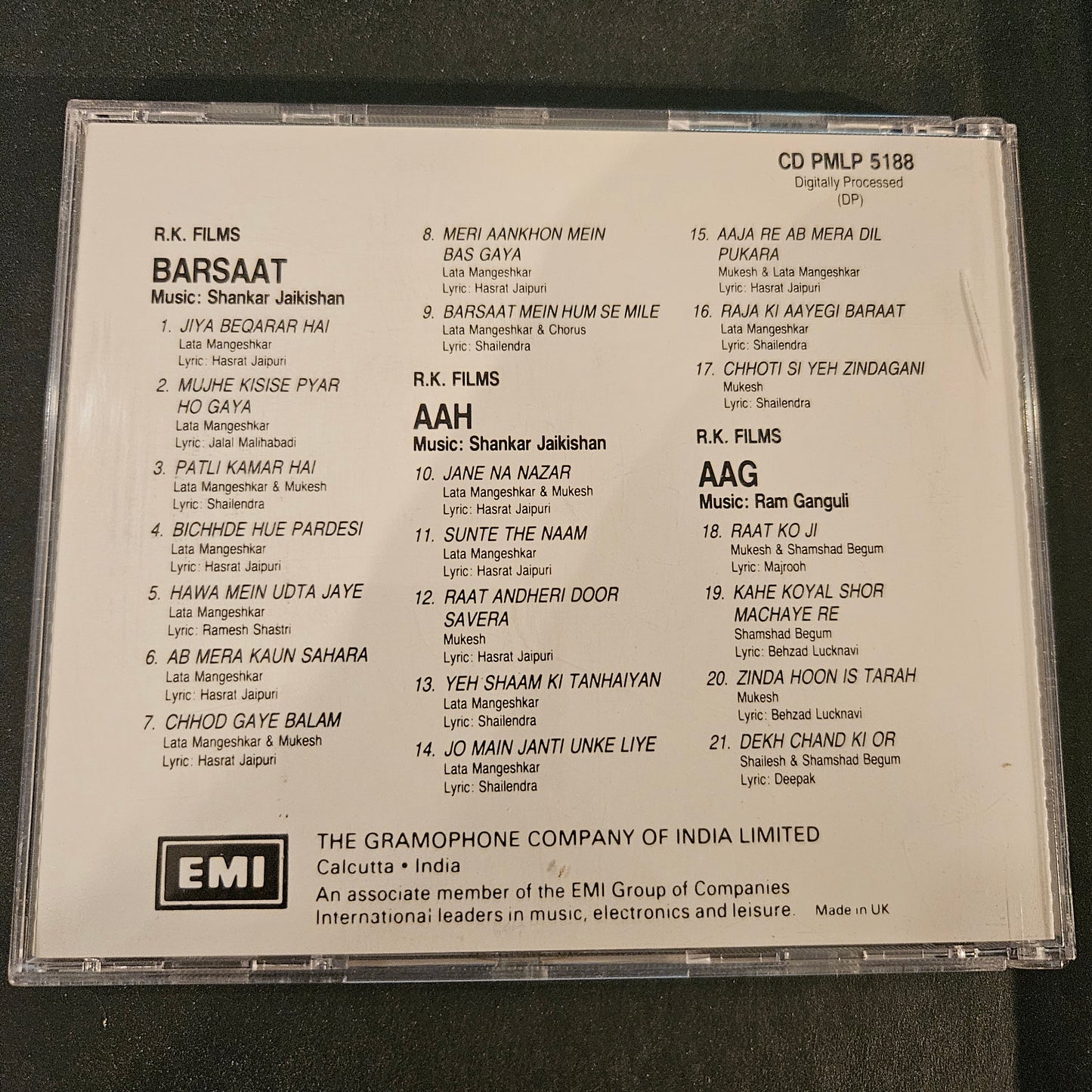 Barsaat Aah Aag - Audio CD - Made in UK