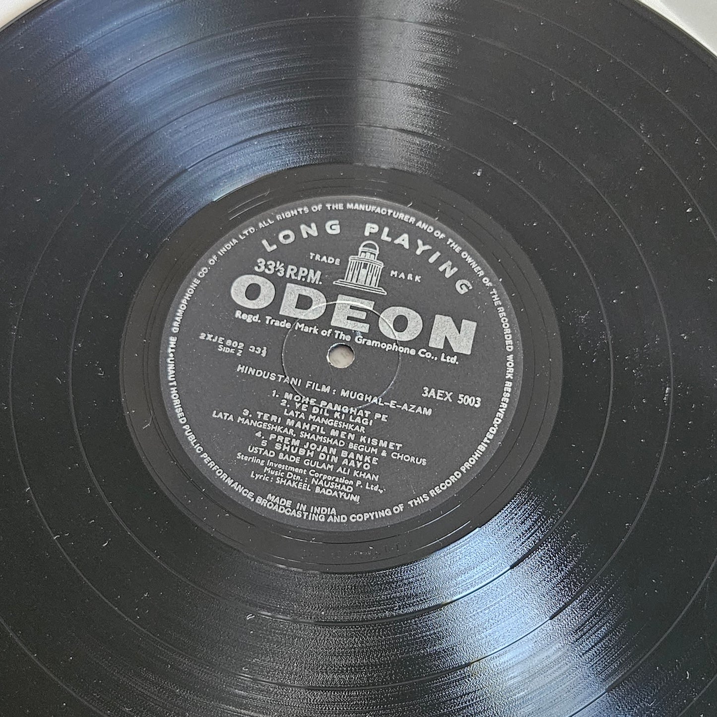 Mughal-E-Azam - Superhit Naushad and K Asif classic in Odeon in Near Mint condition