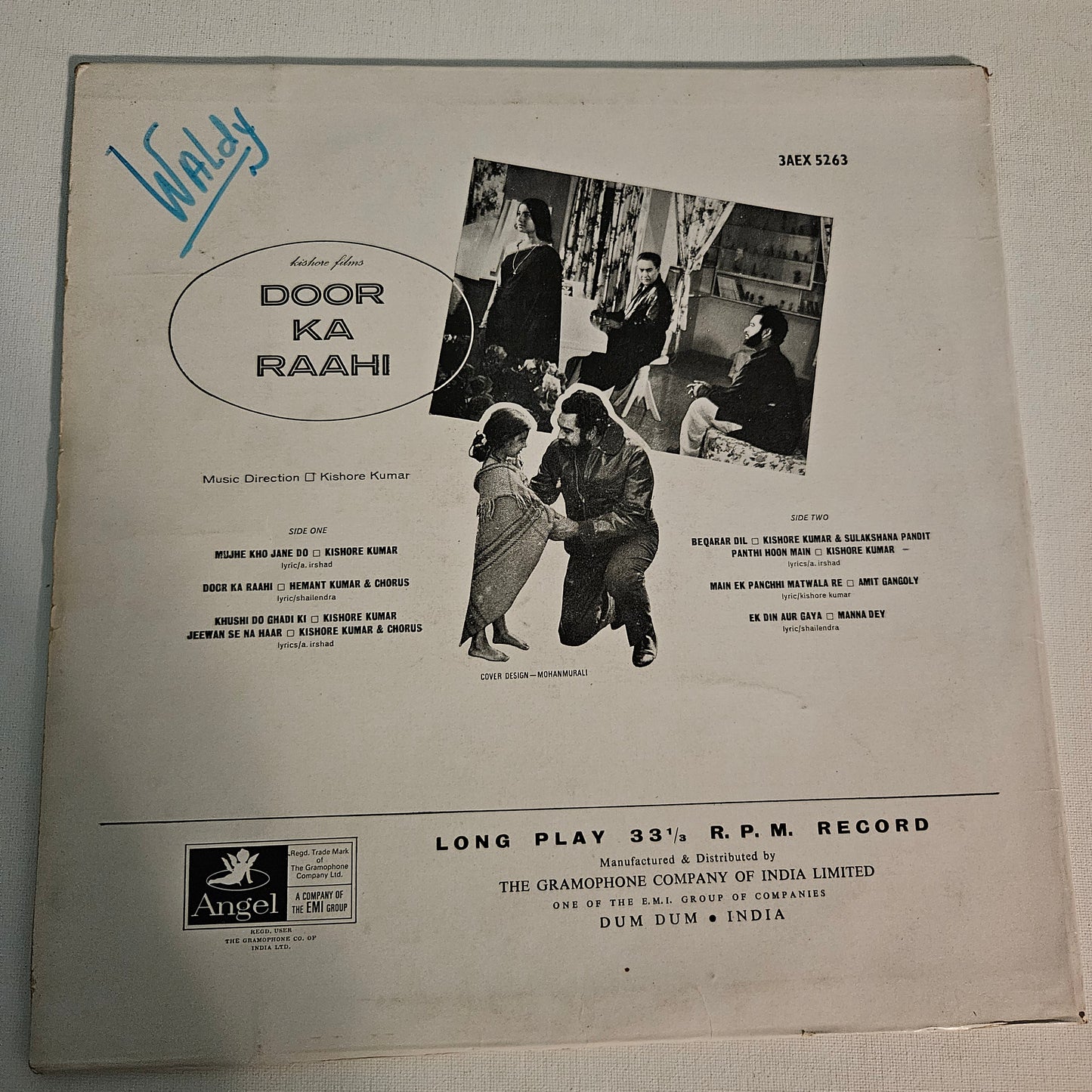 Door Ka Rahi -Kishore Kumar classic rare -1st Angel pressing in excellent