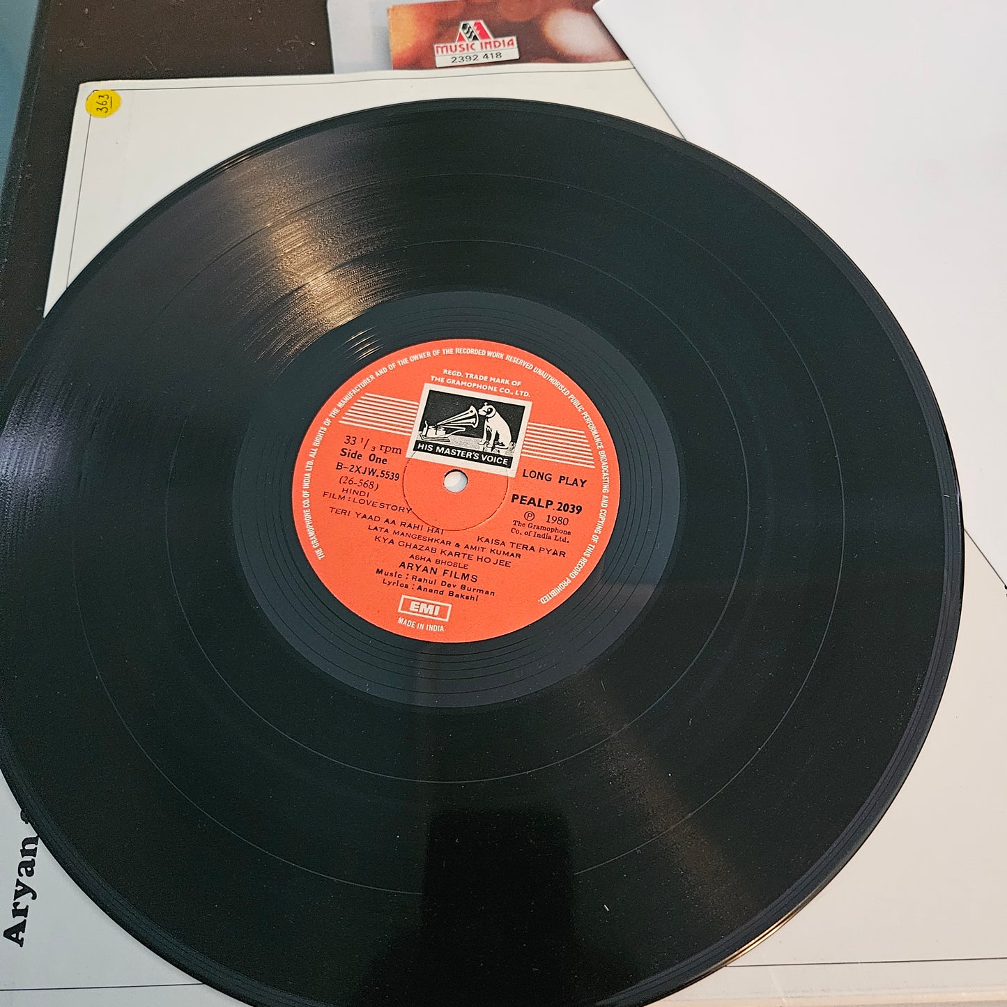 4 Superhit LPs package Kumar Gaurav and R D Burman and in excellent Love Story, Lovers, Romance and Hum Hai Lajawab