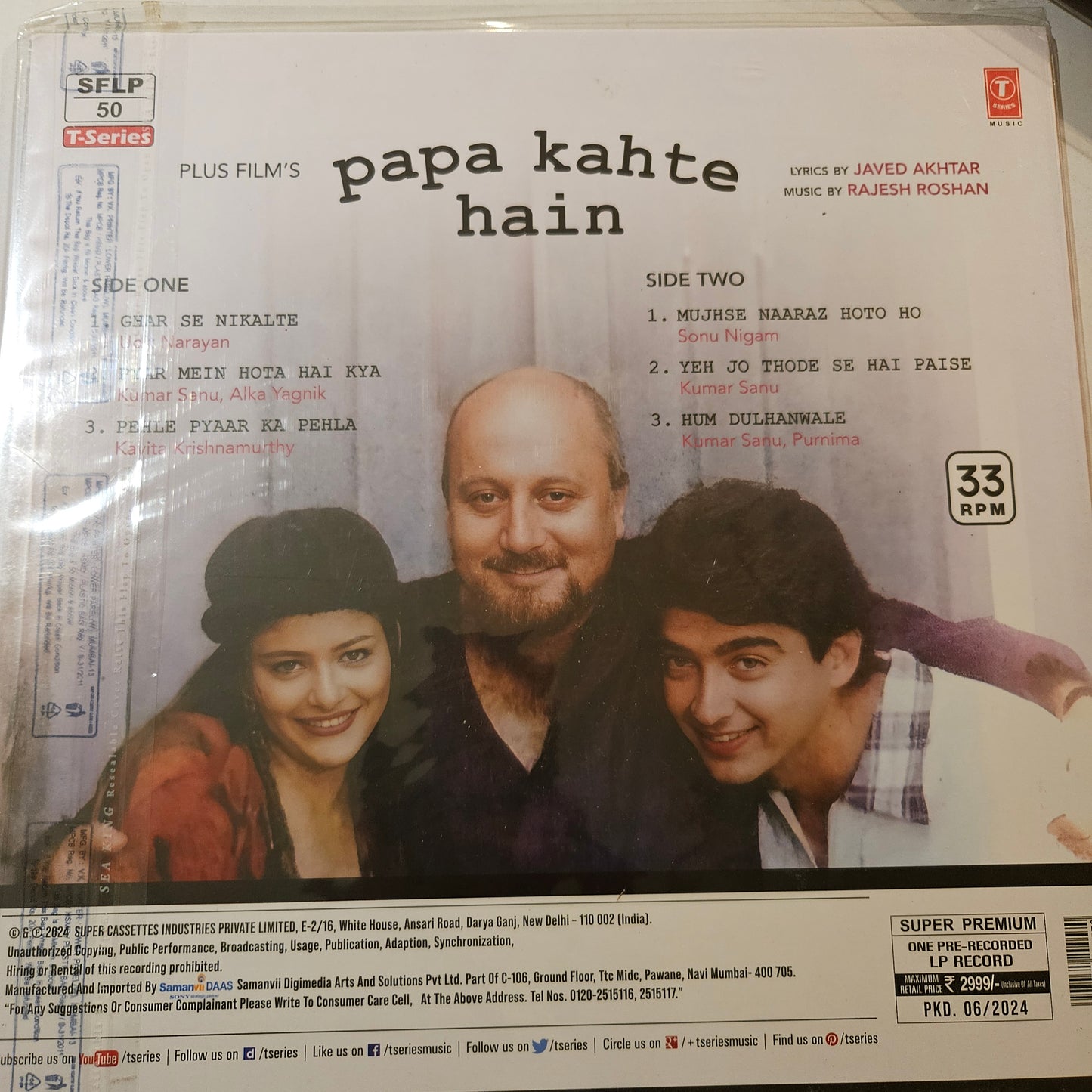 Papa Kahte hain - Rajesh Roshan First release Brand new sealed
