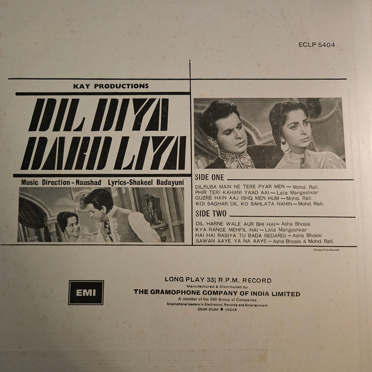 Dil Diya Dard Liya - naushad classic in Near mint