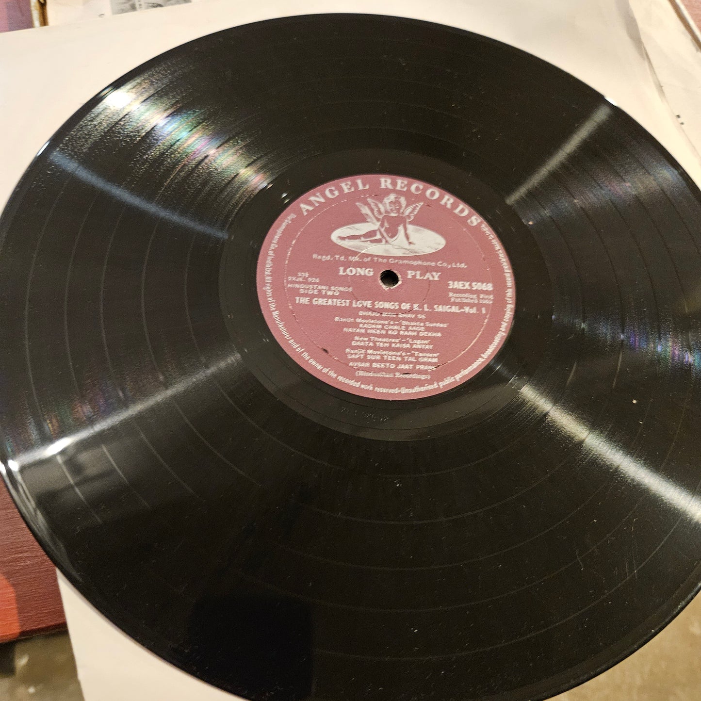 Box Set K. L. Saigal - 2 Lp set Greatest Love Songs Of K. L. Saigal Vol 1 and Vol 2 n 1st Angel Excellent condition