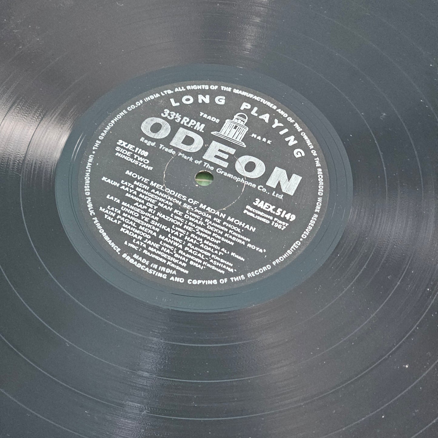 Madan Mohan - Movie melodies of madan Mohan" Near Mint