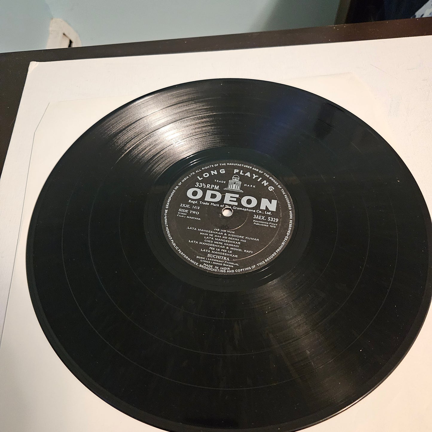 Mastana - 1st odeon Pressing - Music by Laxmikant Pyarelal in excellent (95% condition)