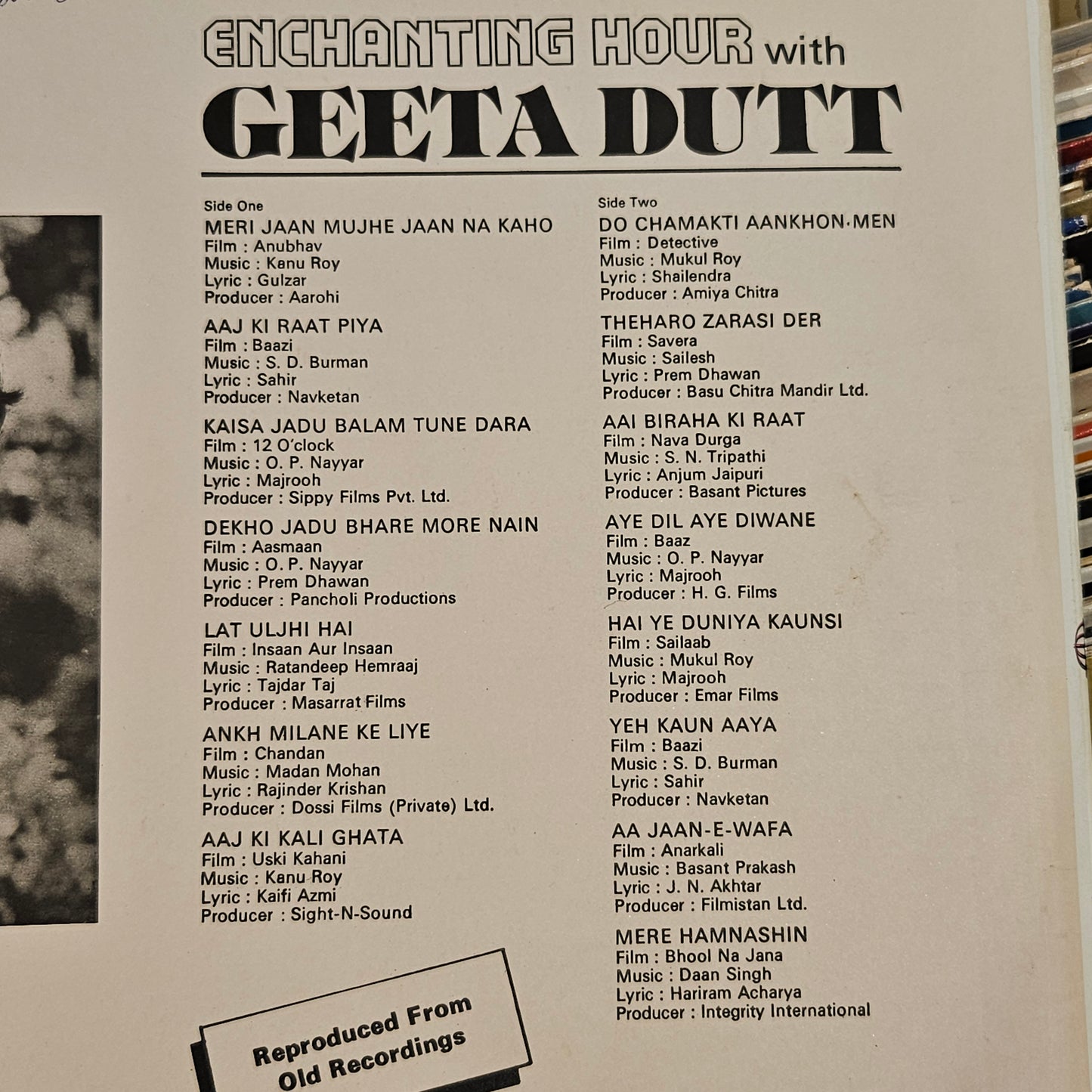 Geeta Dutt - Enchanting hour with Geeta Dutt in near mint Pristine