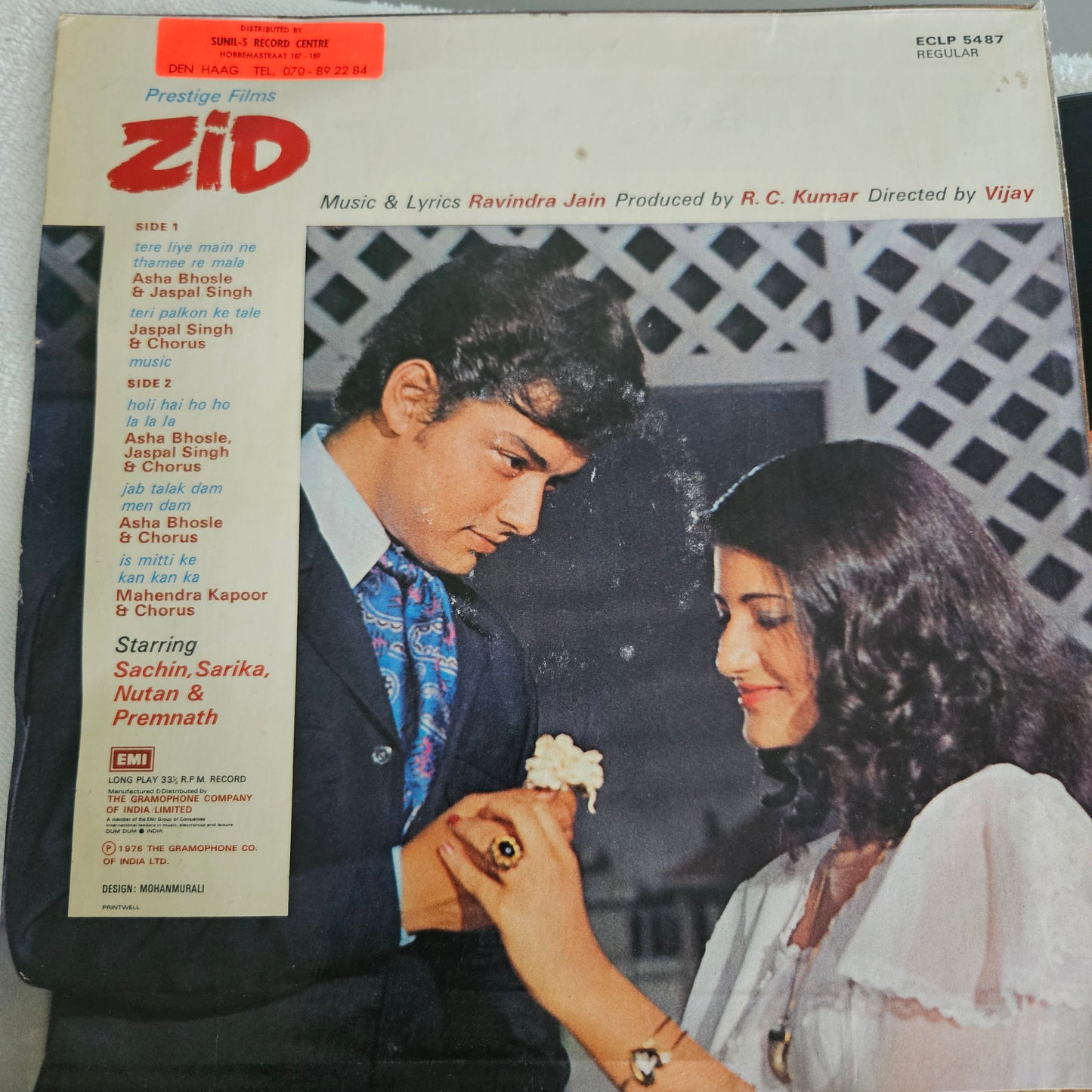 Zid - Ravindra Jain record in near Mint