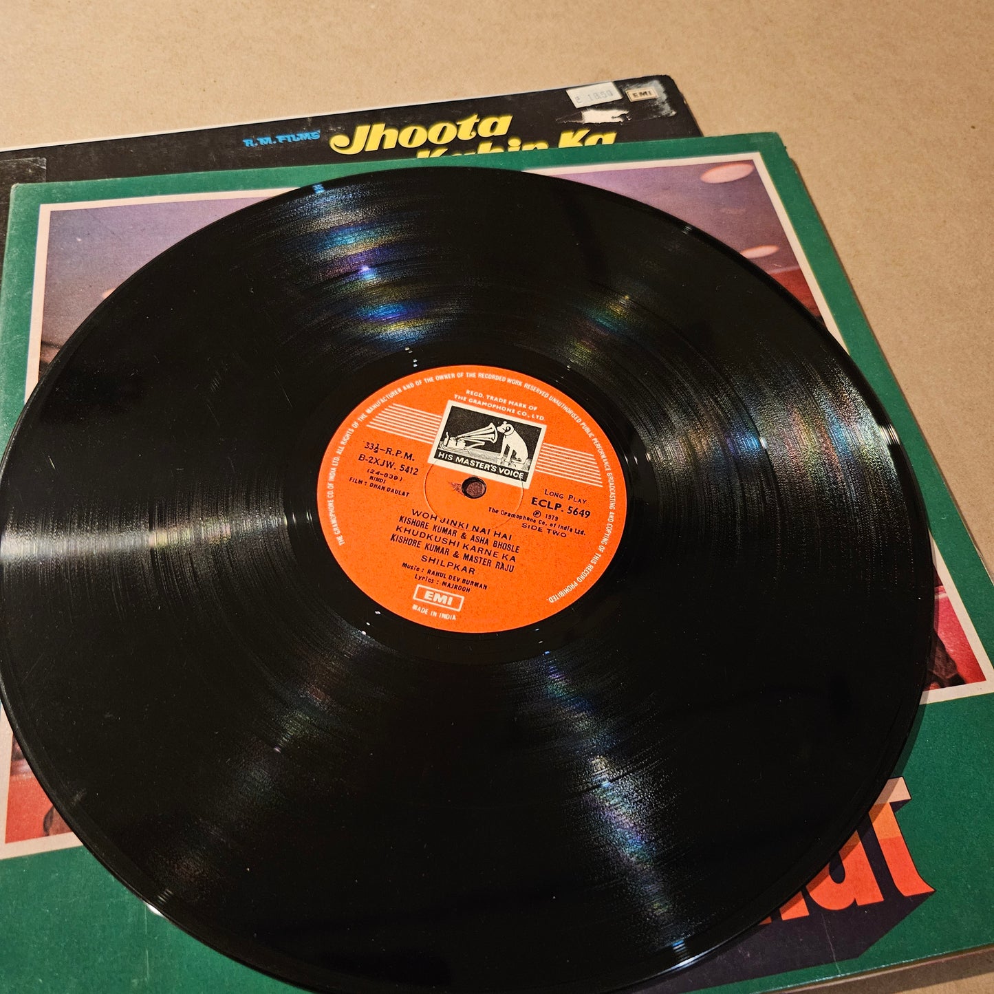 Khel Khel Mein + Jhoota Kahin Ka + Dhan Daulat R. D. Burman, Rishi Kapoor Neetu Singh records in excellent to Near Mint
