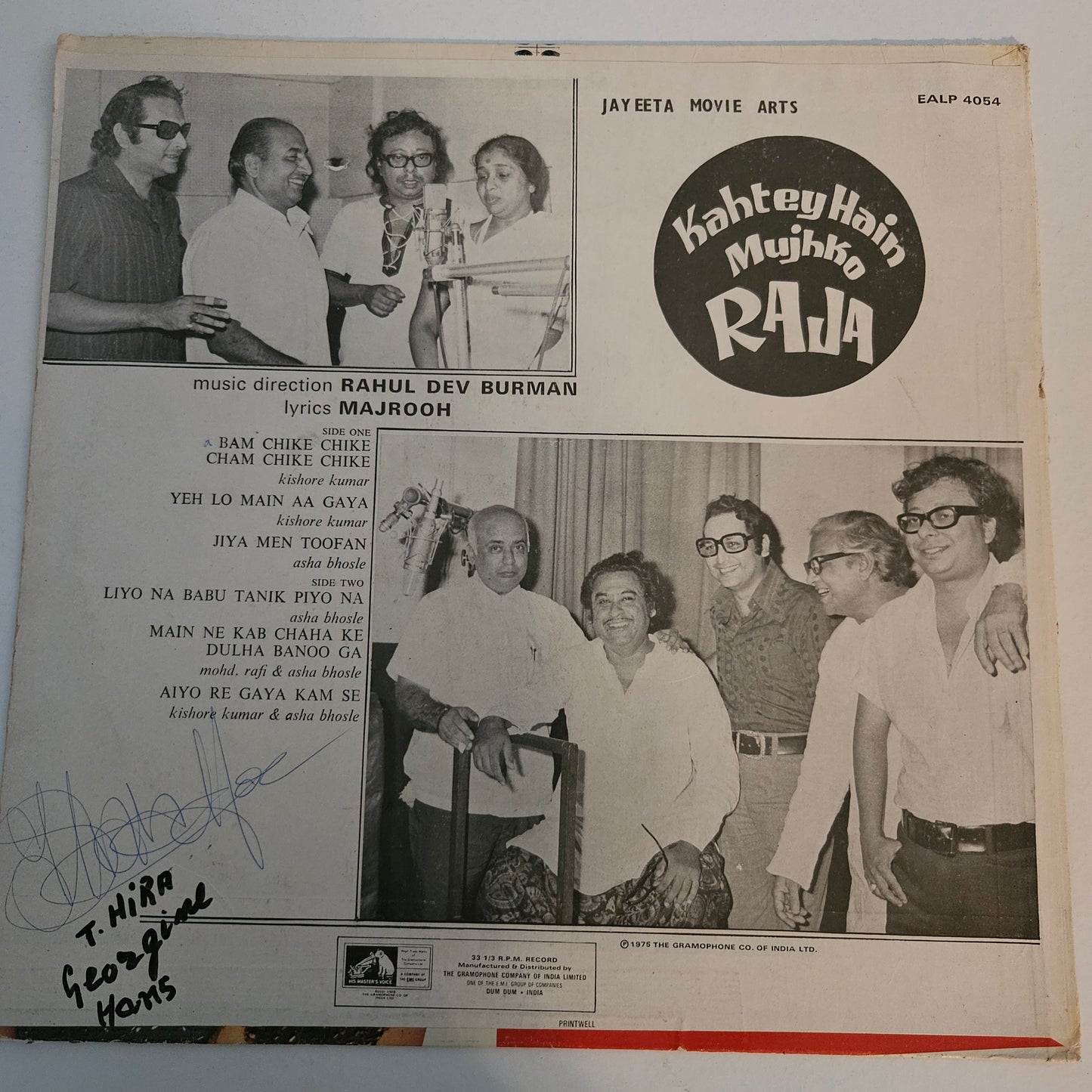 Kahtey Hain Mujhko Raja - Music by R. D. Burman -1st Edition in Excellent condition