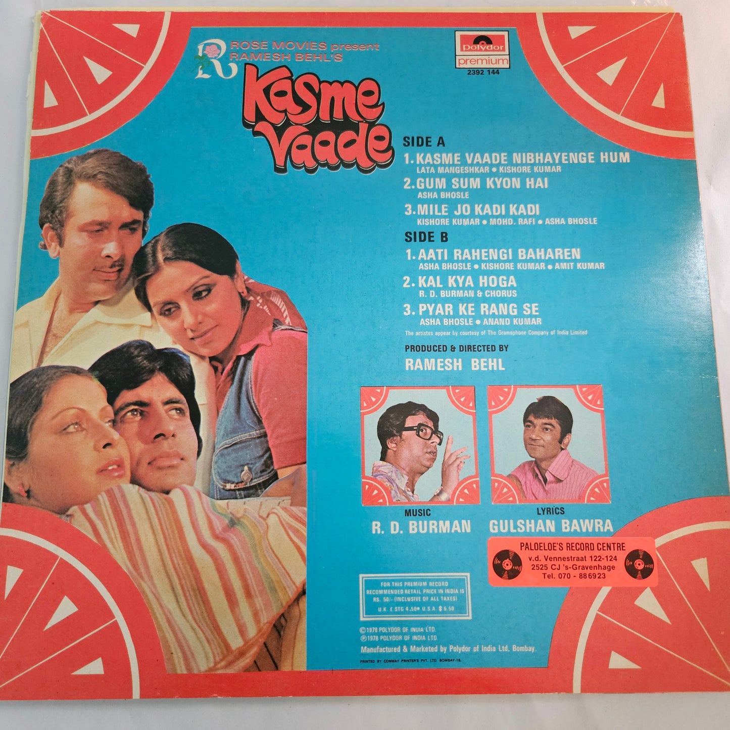 3 Superhit LPs package Amitabh and R D Burman and in near mint