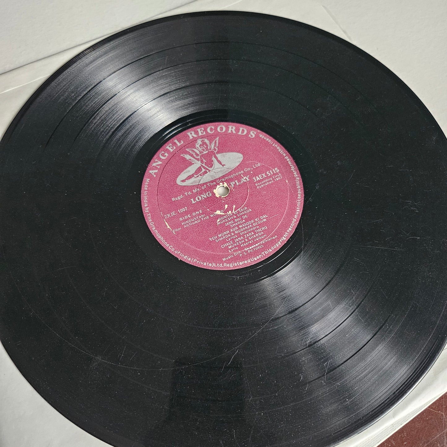 Around the World - 1st Angel Music by Shankar jaikishan in VG condition No Cover