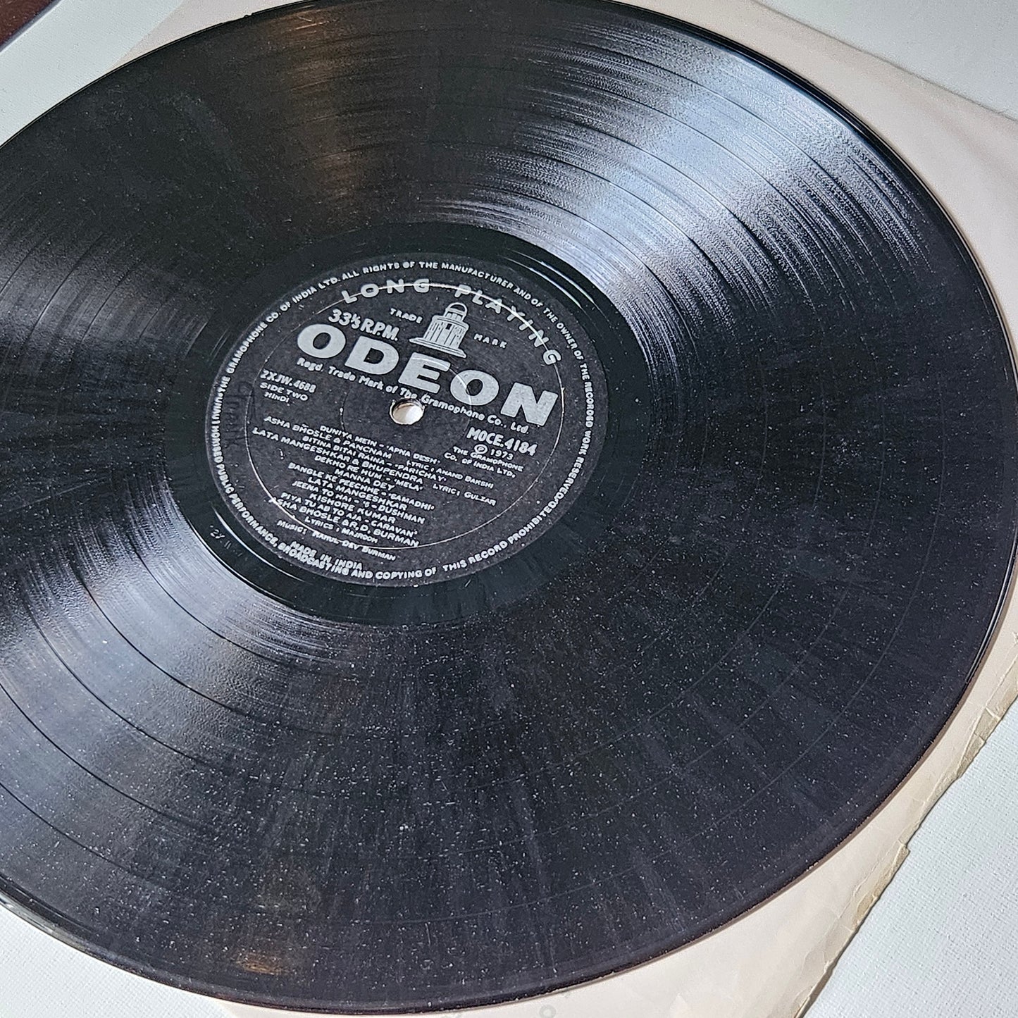 Rahul Dev Burman - 1st Ring Odeon - Hits Of Rahul Dev Burman in VG+ condition with Chess picture