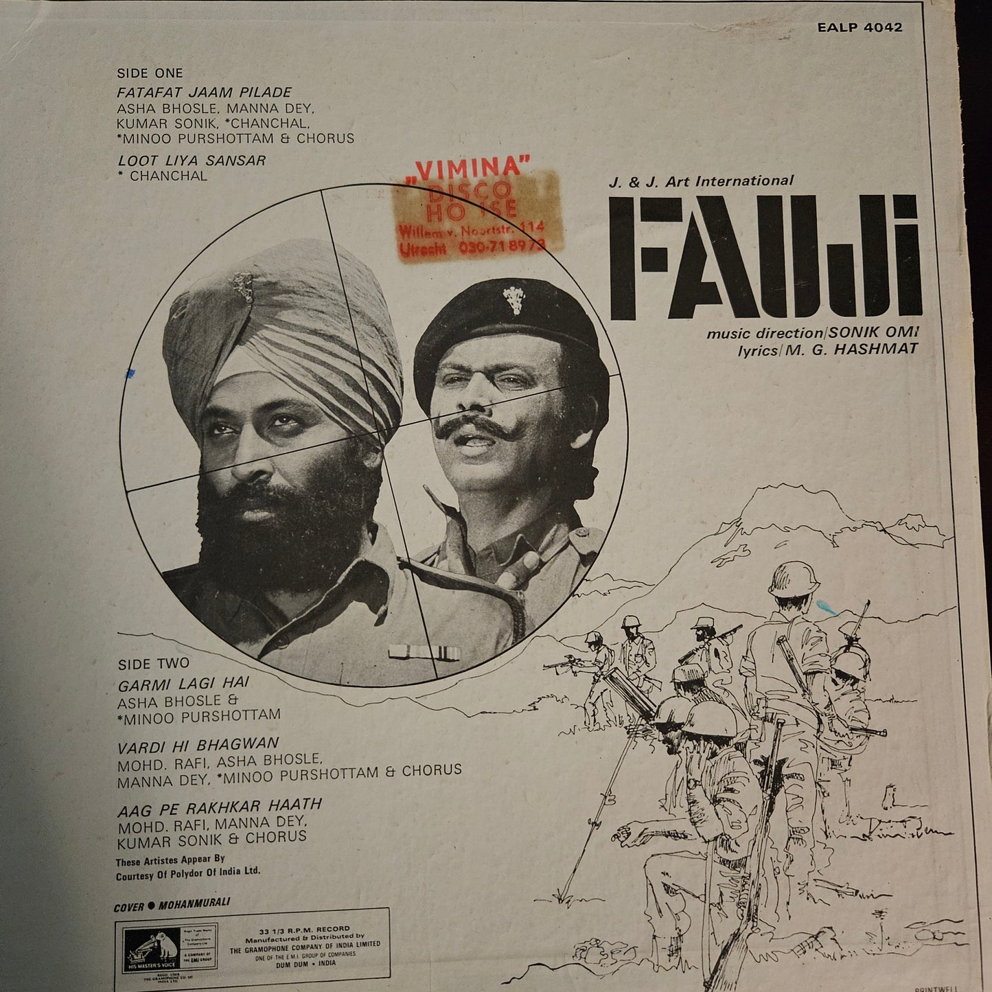 Fauji - Sonik Omi Blockbuster rare 1st reddog hmv edition rare in Near Mint