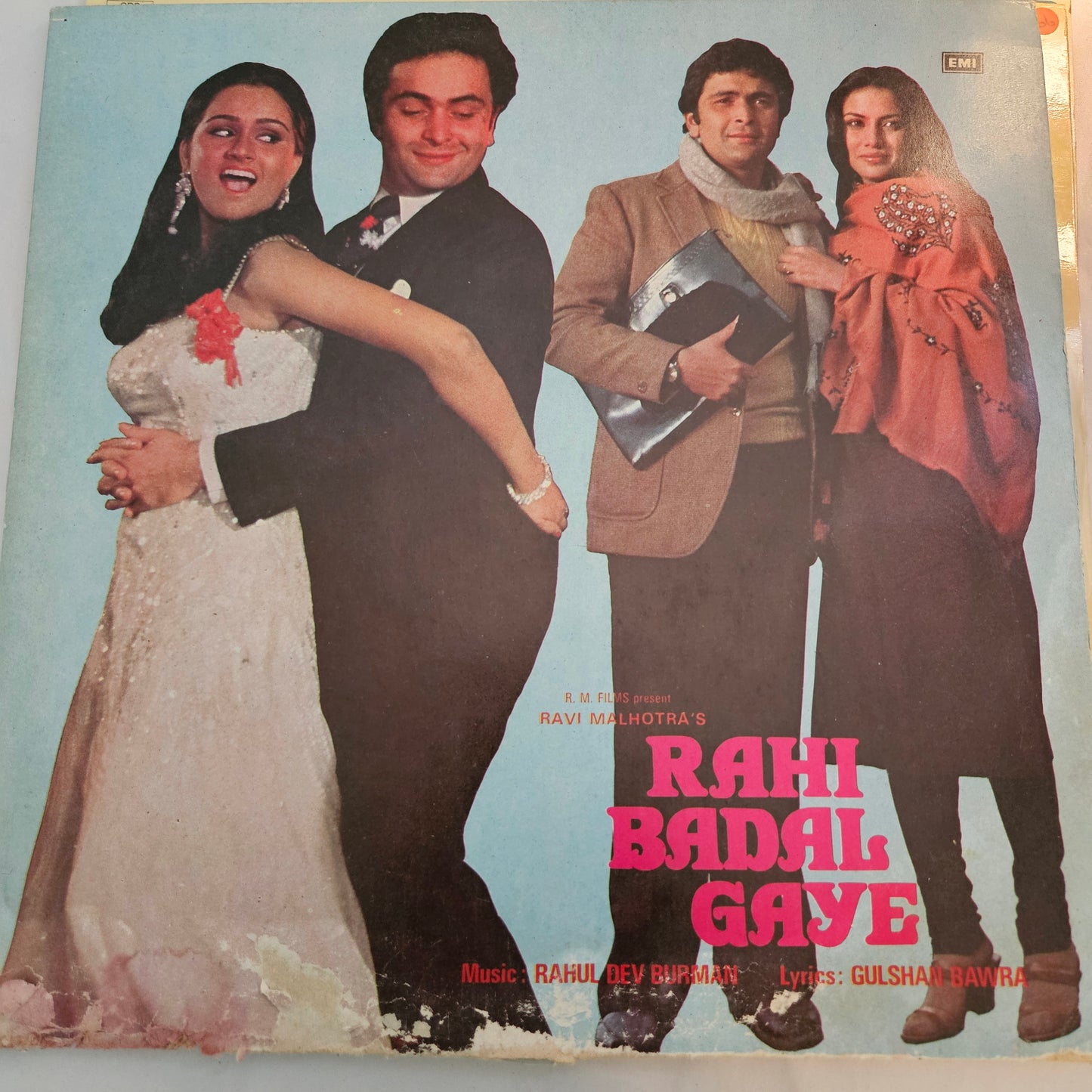 3 LPs package R D Burman and Rishi Kapoor in Near mint Yeh Vaada Raha, Rahi Badal Gaye, Aan aur Shaan