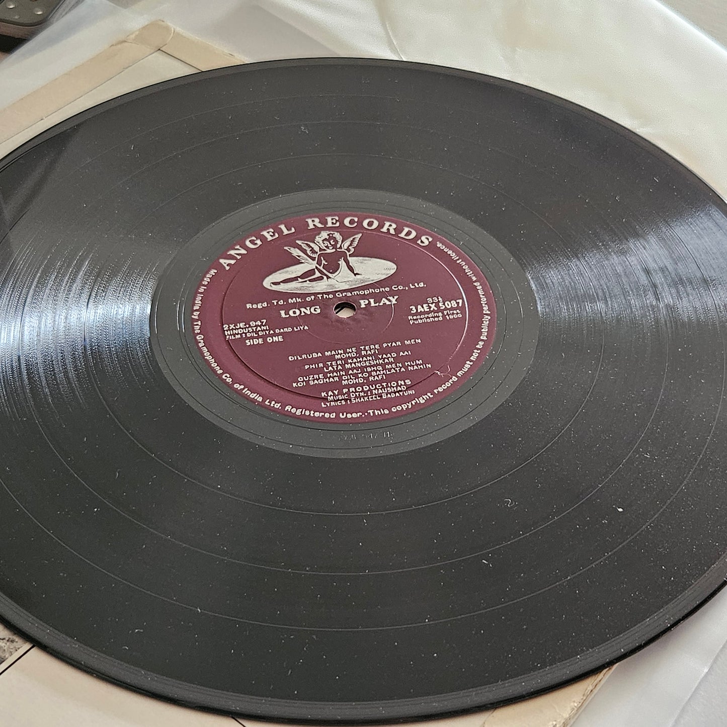 Dil Diya Dard Liya - Naushad Bollywood classic - 1st Angel Pressing in excellent