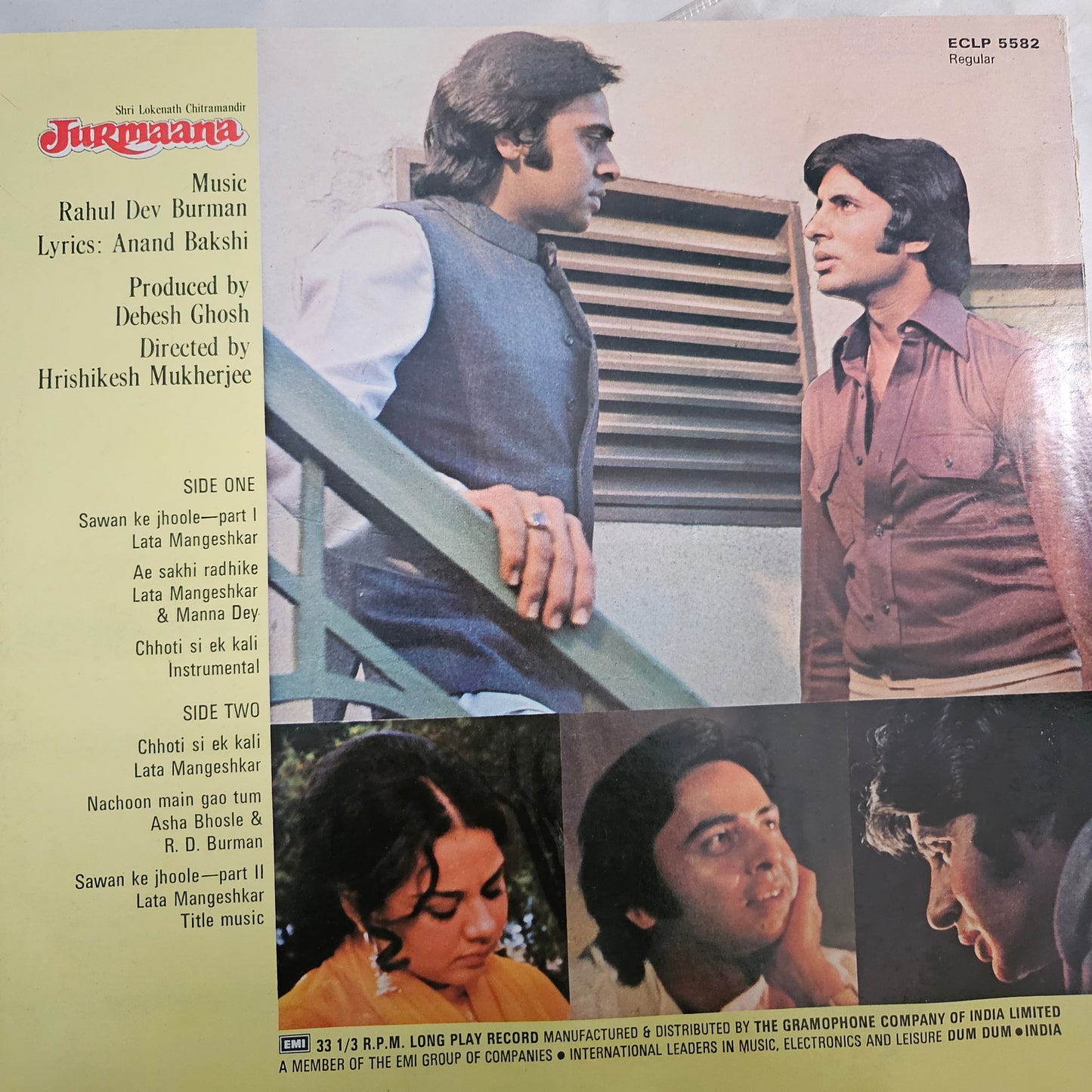 BEMISAL, Jurmaana and Barsaat ki Ek Raat - R. D. Burman and Amitabh records in near mint - Gatefold edition