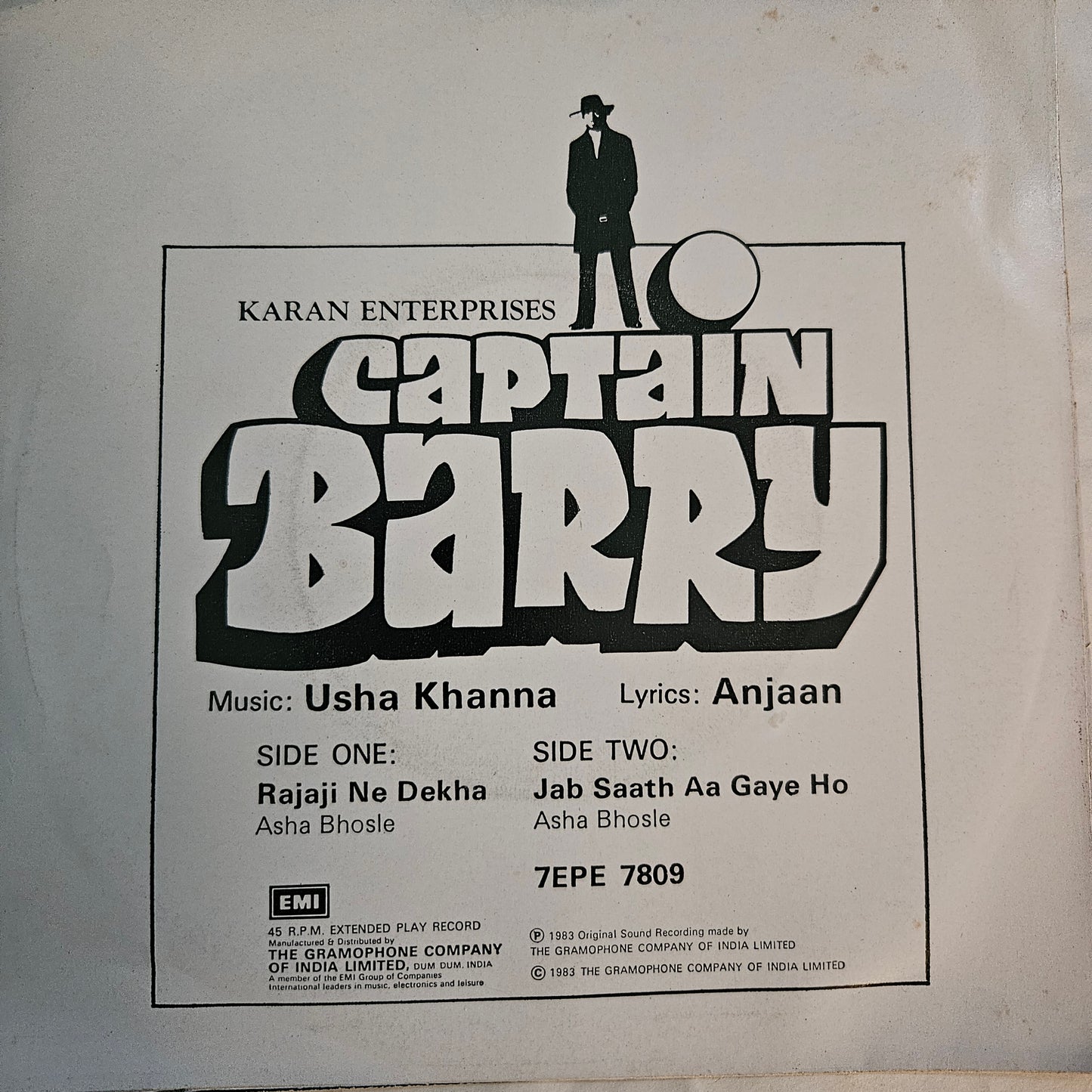 Captain Barry - rare 2 great EPs Music Usha Khanna - in near Mint