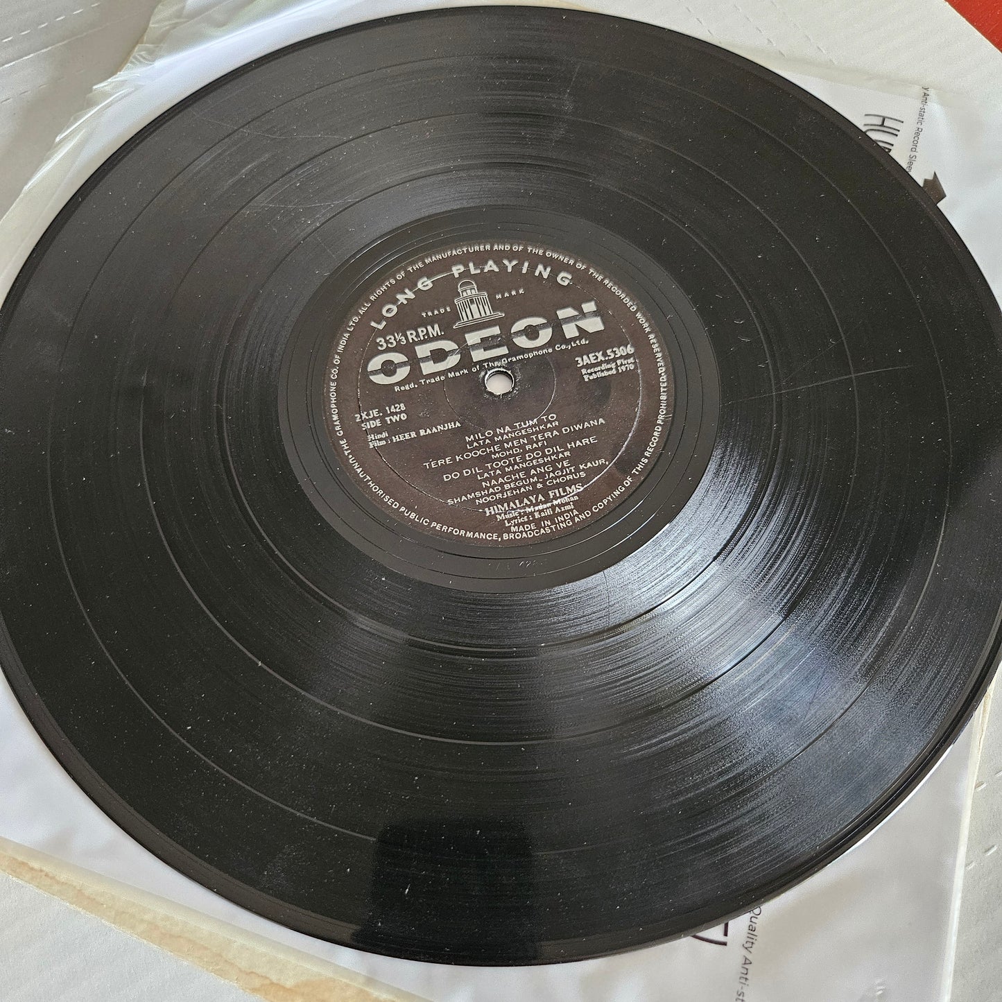Heer Ranjha - Madan Mohan classic - Ring odeon in excellent condition