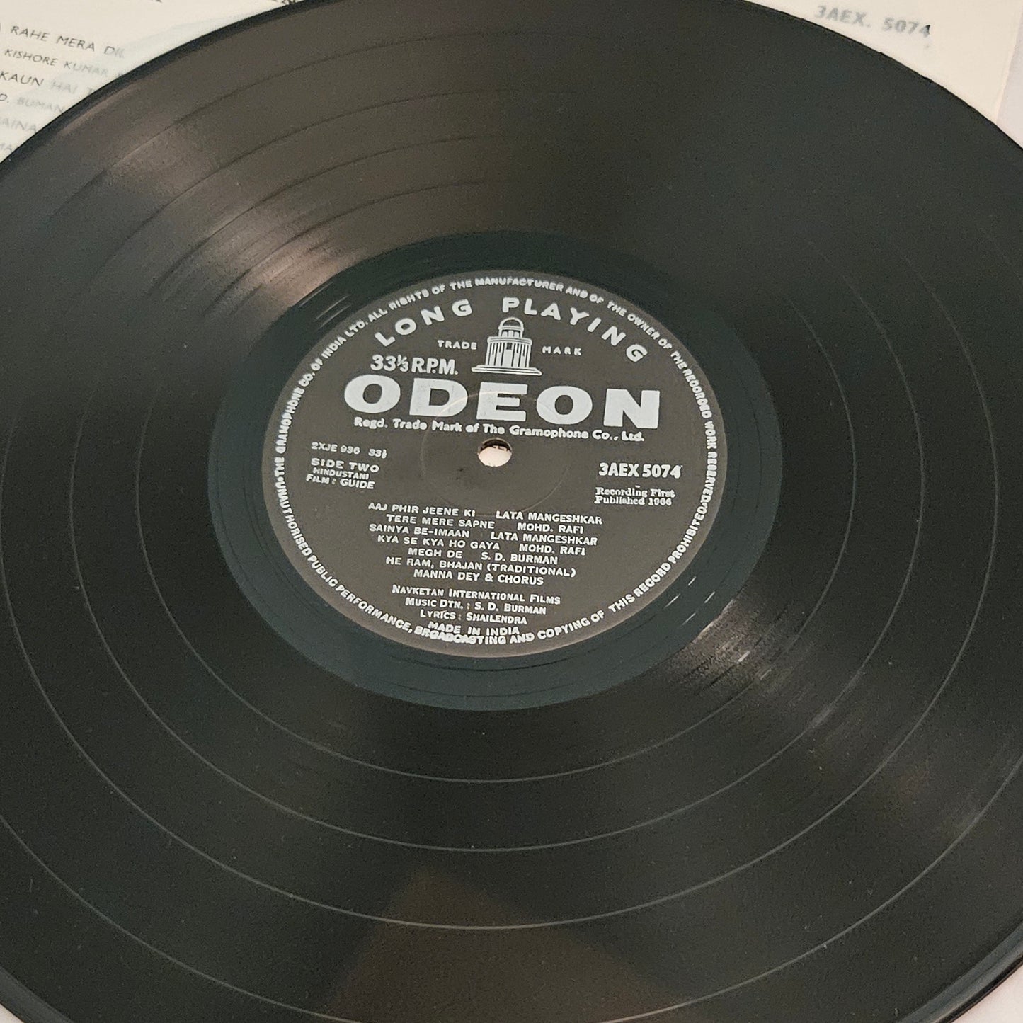 Guide - S D burman and Navketan blockbuster in Pristine - 200 GM odeon edition -near mint condition